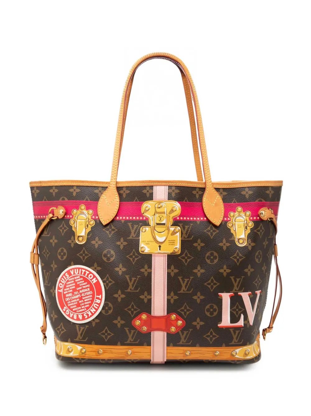 2018 Monogram Summer Trunks Neverfull MM tote bag