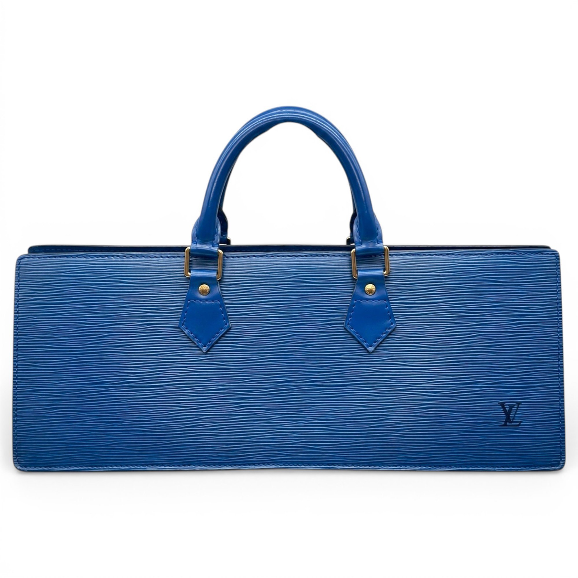 Triangle leather handbag