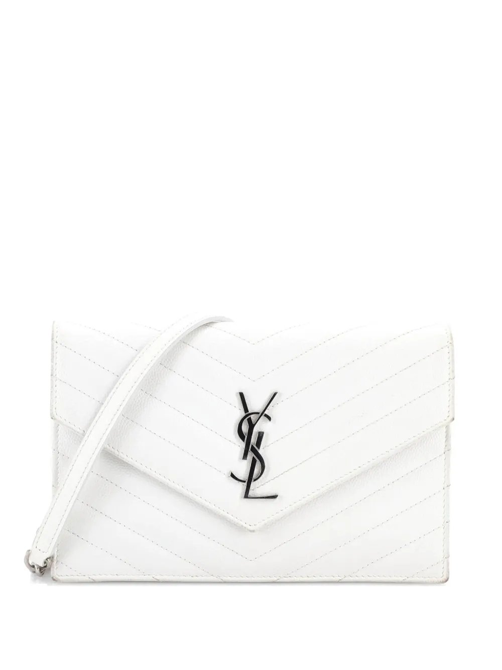 Classic Monogram Wallet on Chain Matelasse Chevron Leather Small crossbody bag