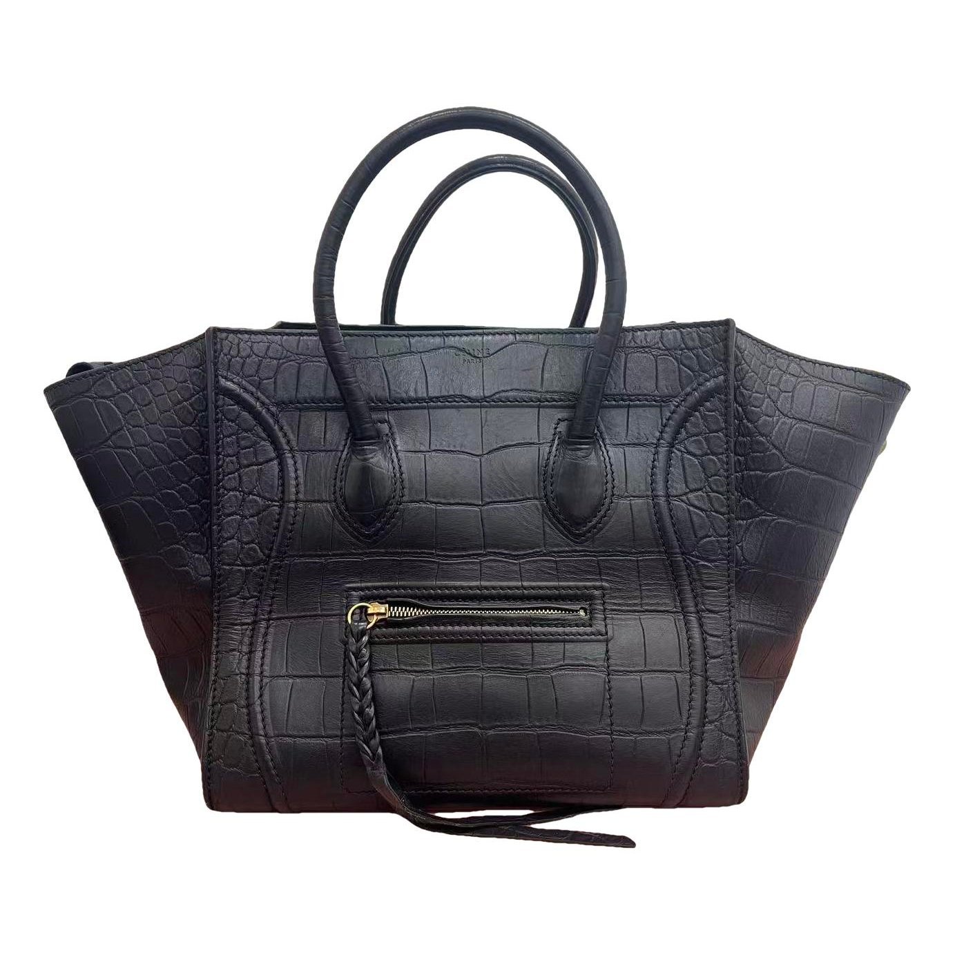 Luggage leather handbag