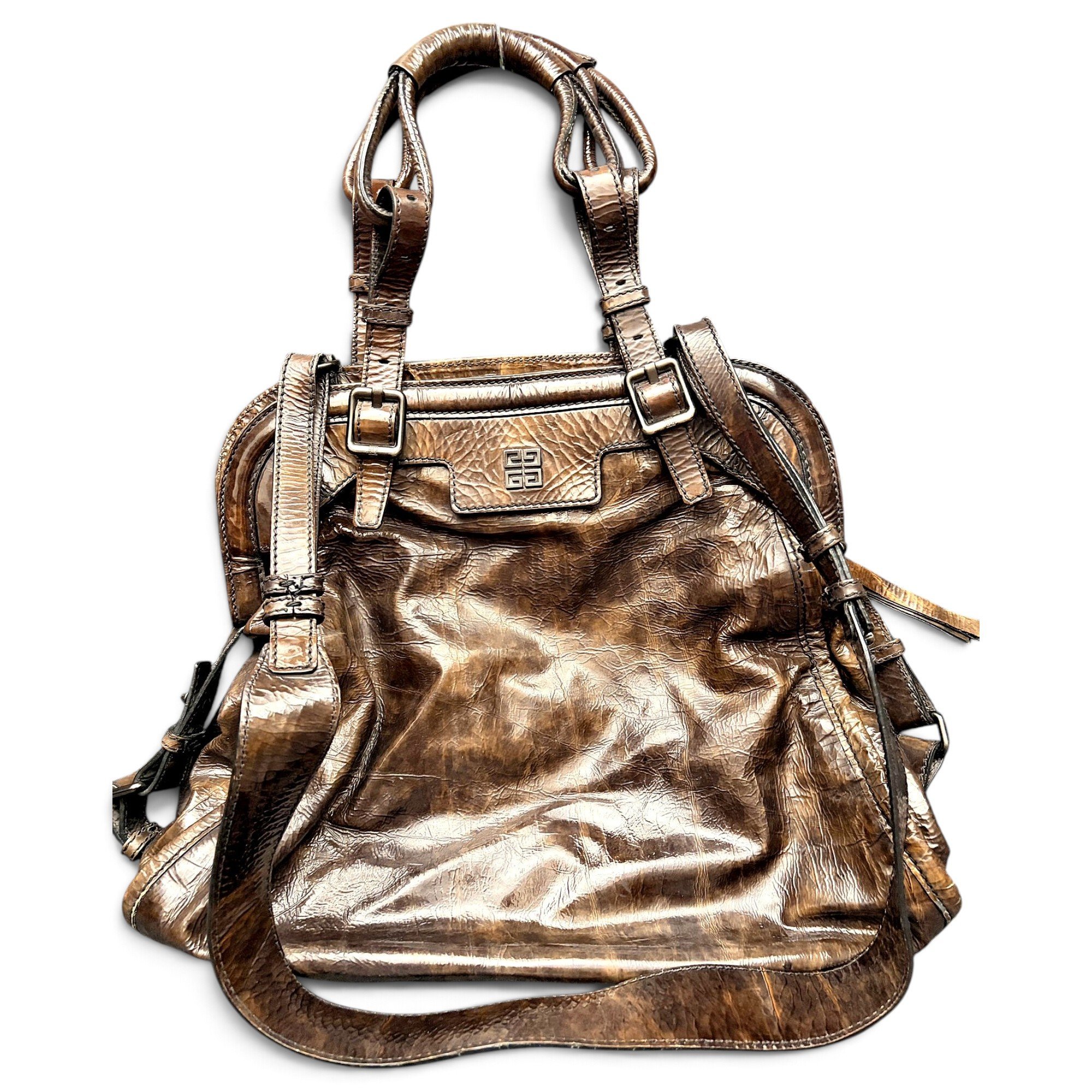 G Tote leather handbag