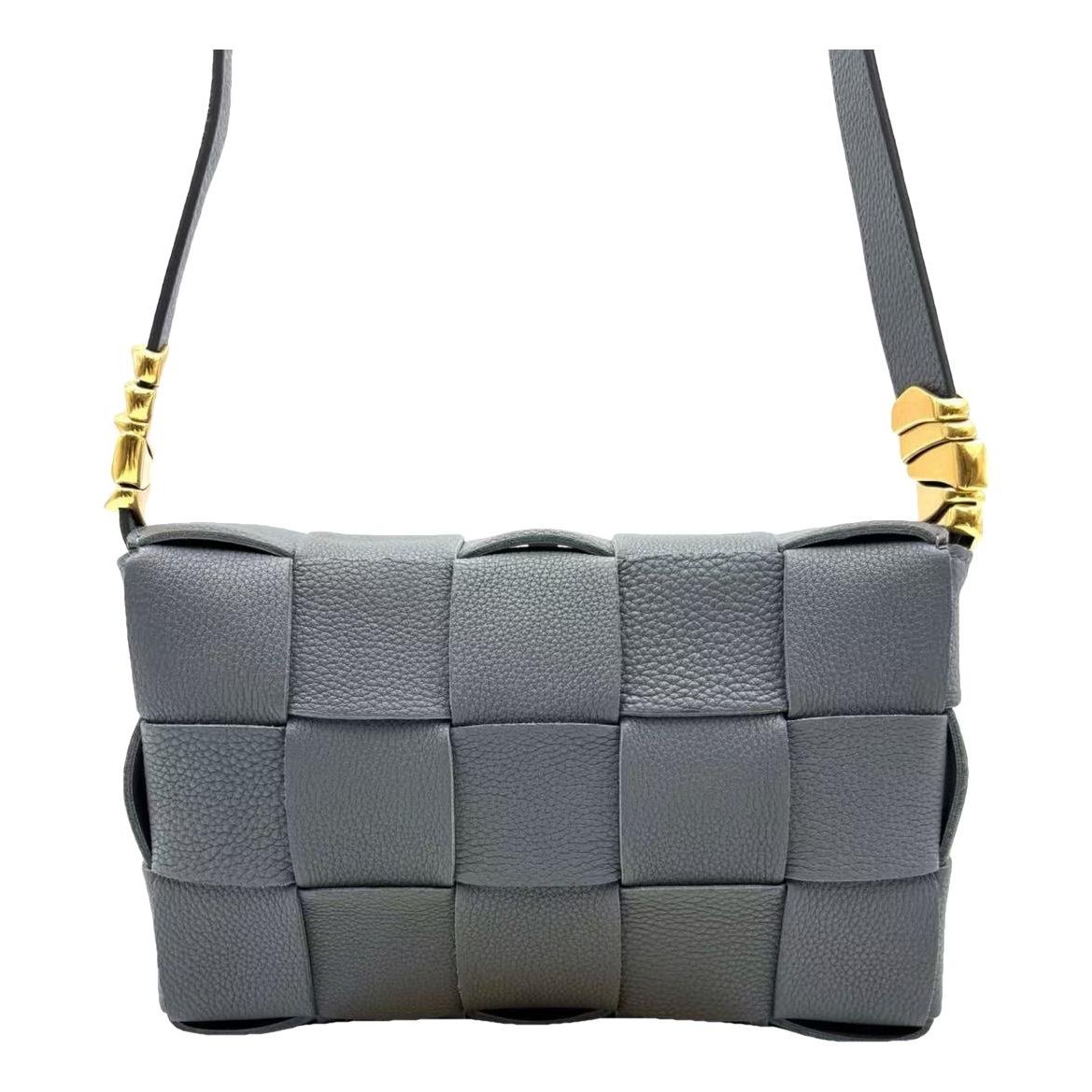 Cassette leather handbag