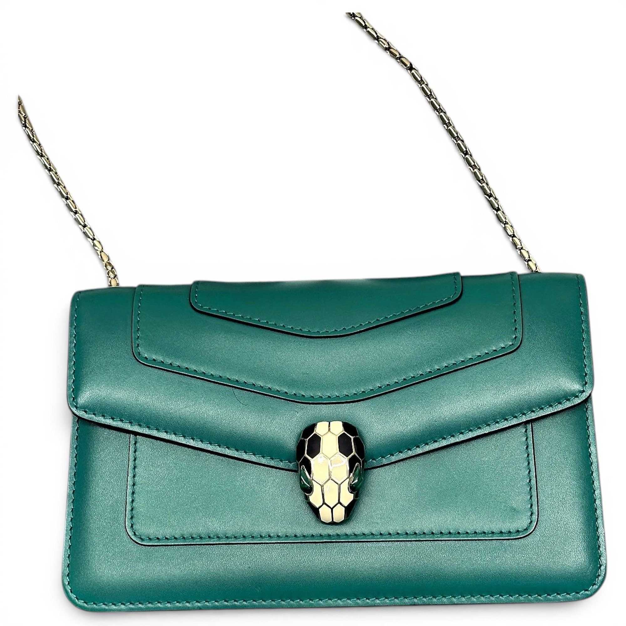 Bvlgari Serpenti leather handbag