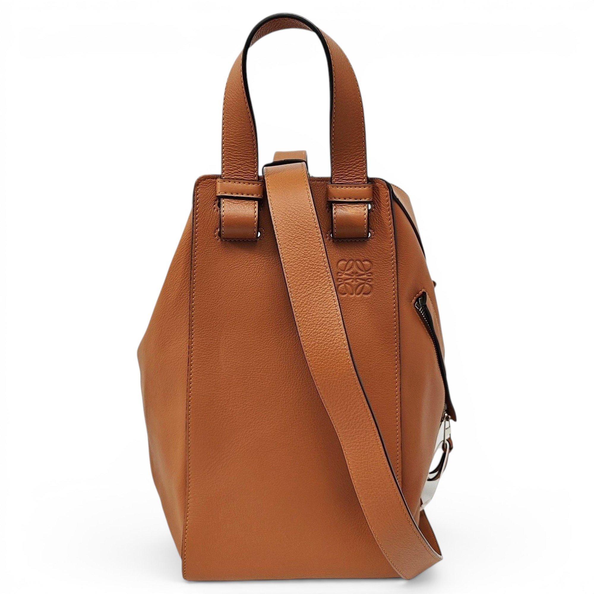 Hammock leather handbag