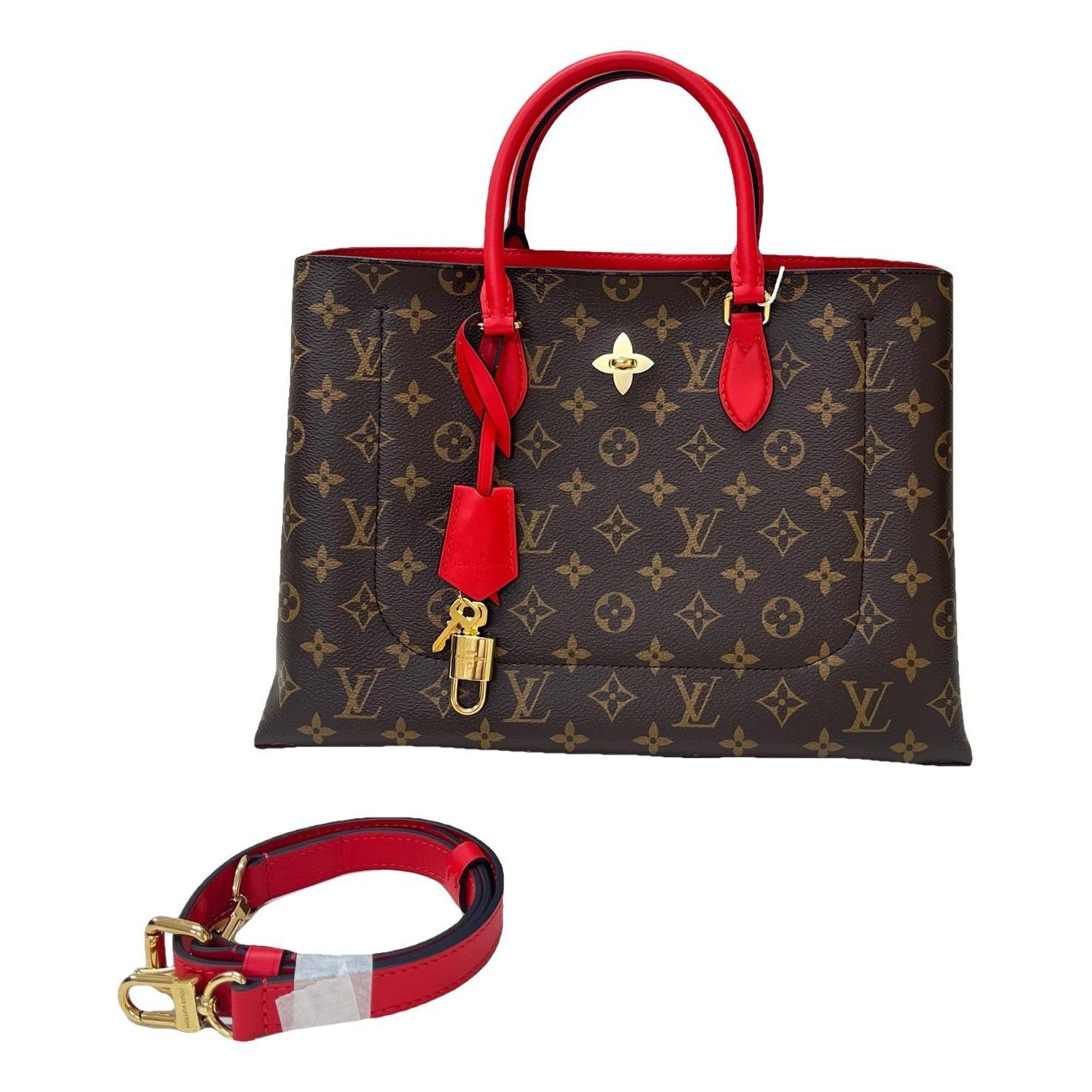 Flower Tote leather handbag