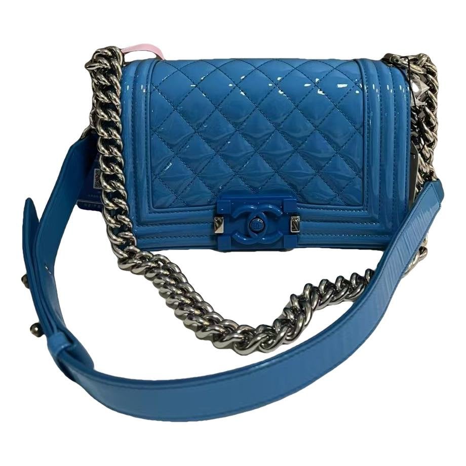 Boy patent leather crossbody bag