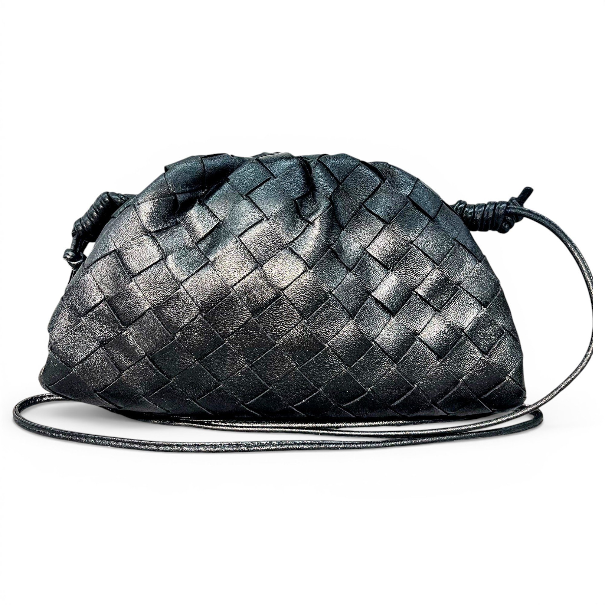 Pouch leather handbag