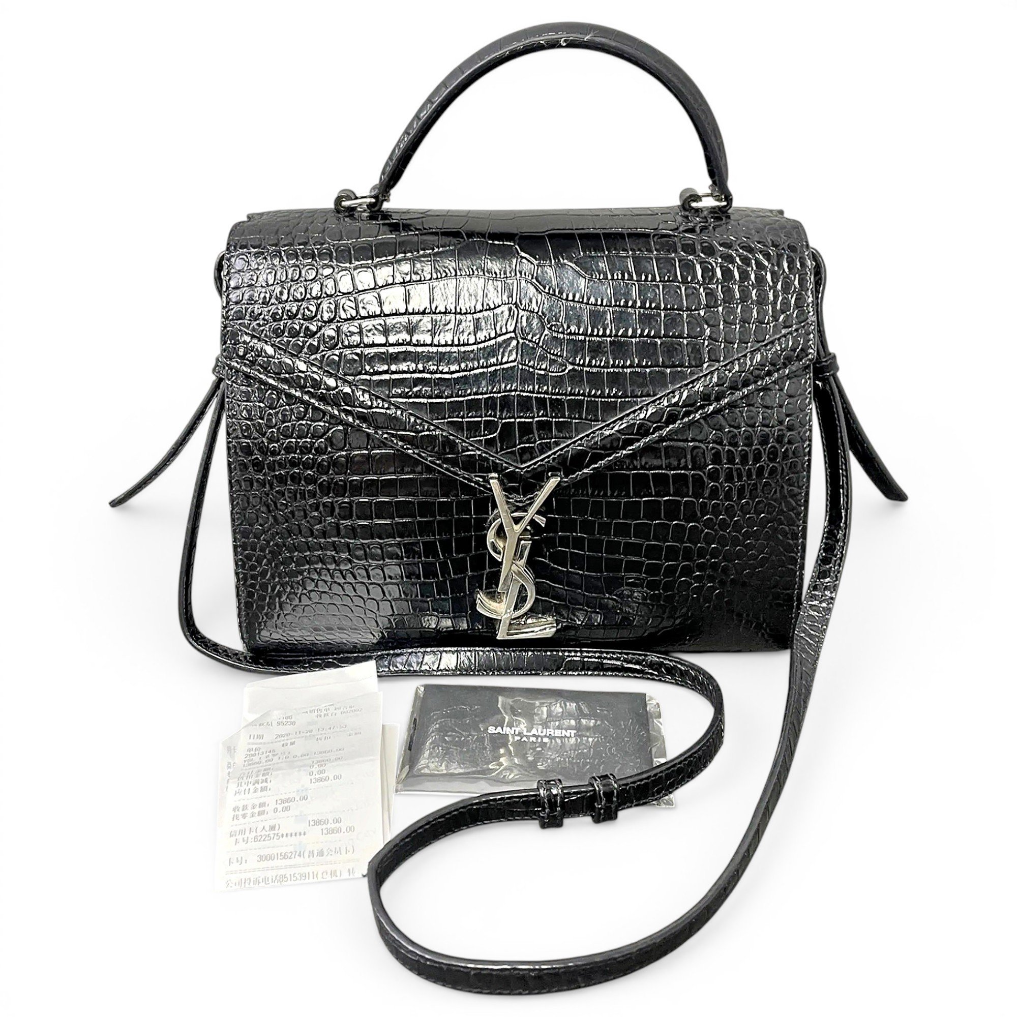 Cassandra Top Handle leather crossbody bag