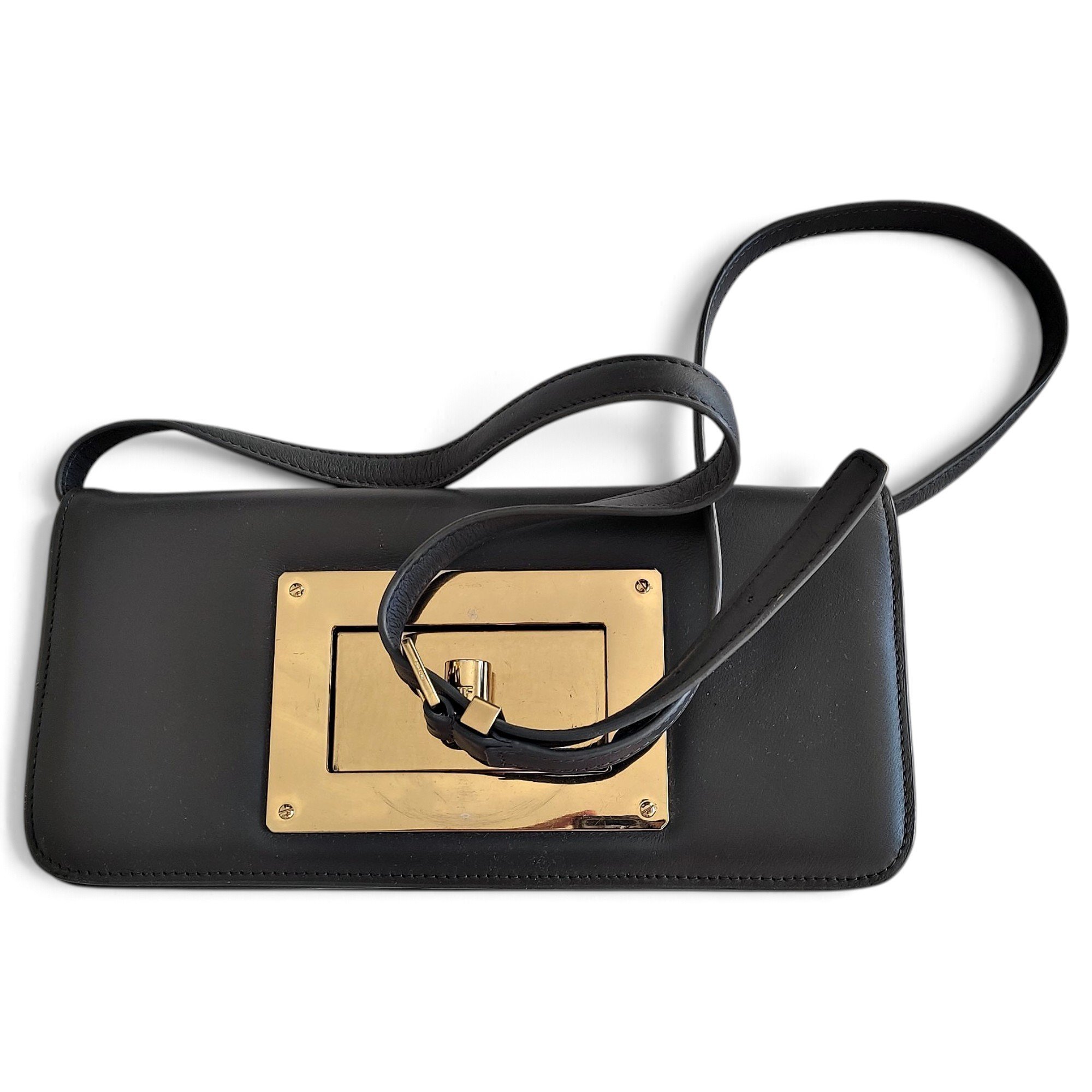 Natalia leather clutch bag