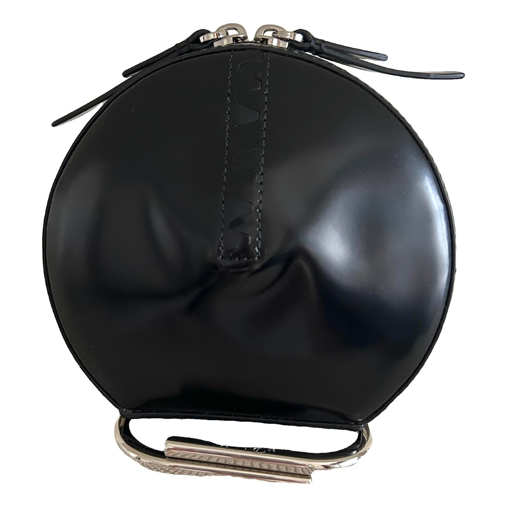 Patent leather clutch bag