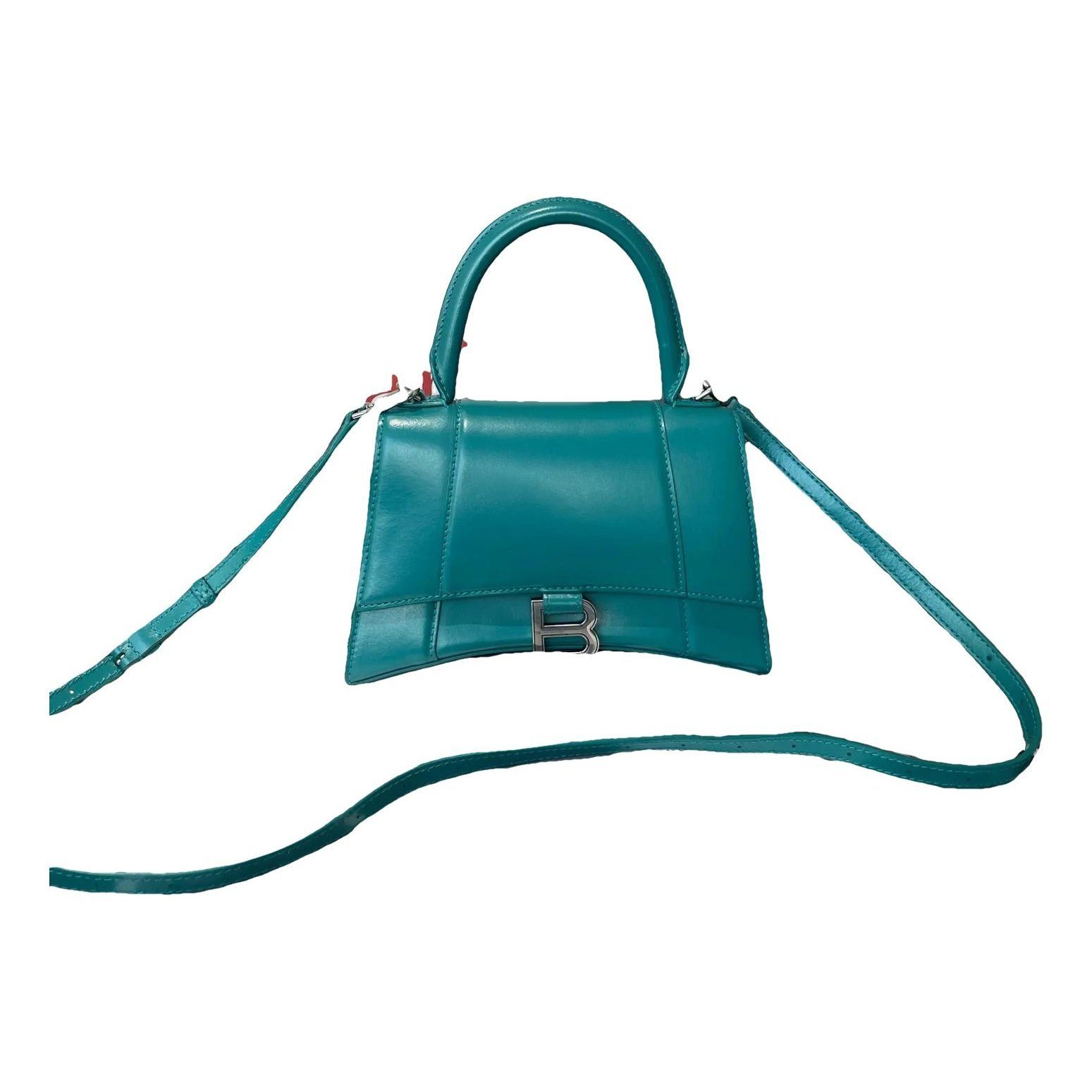 Hourglass leather crossbody bag