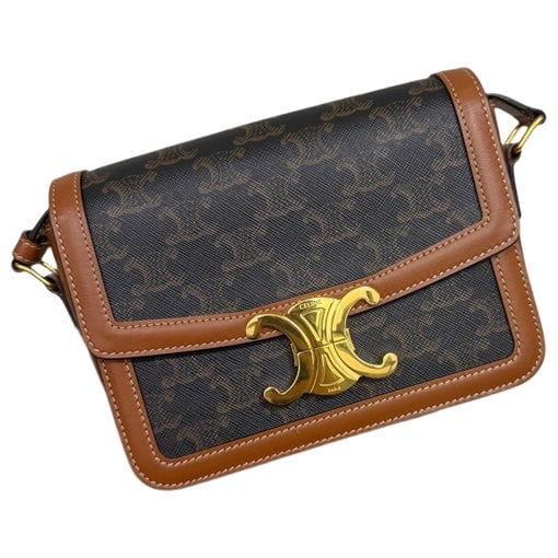 Triomphe leather handbag
