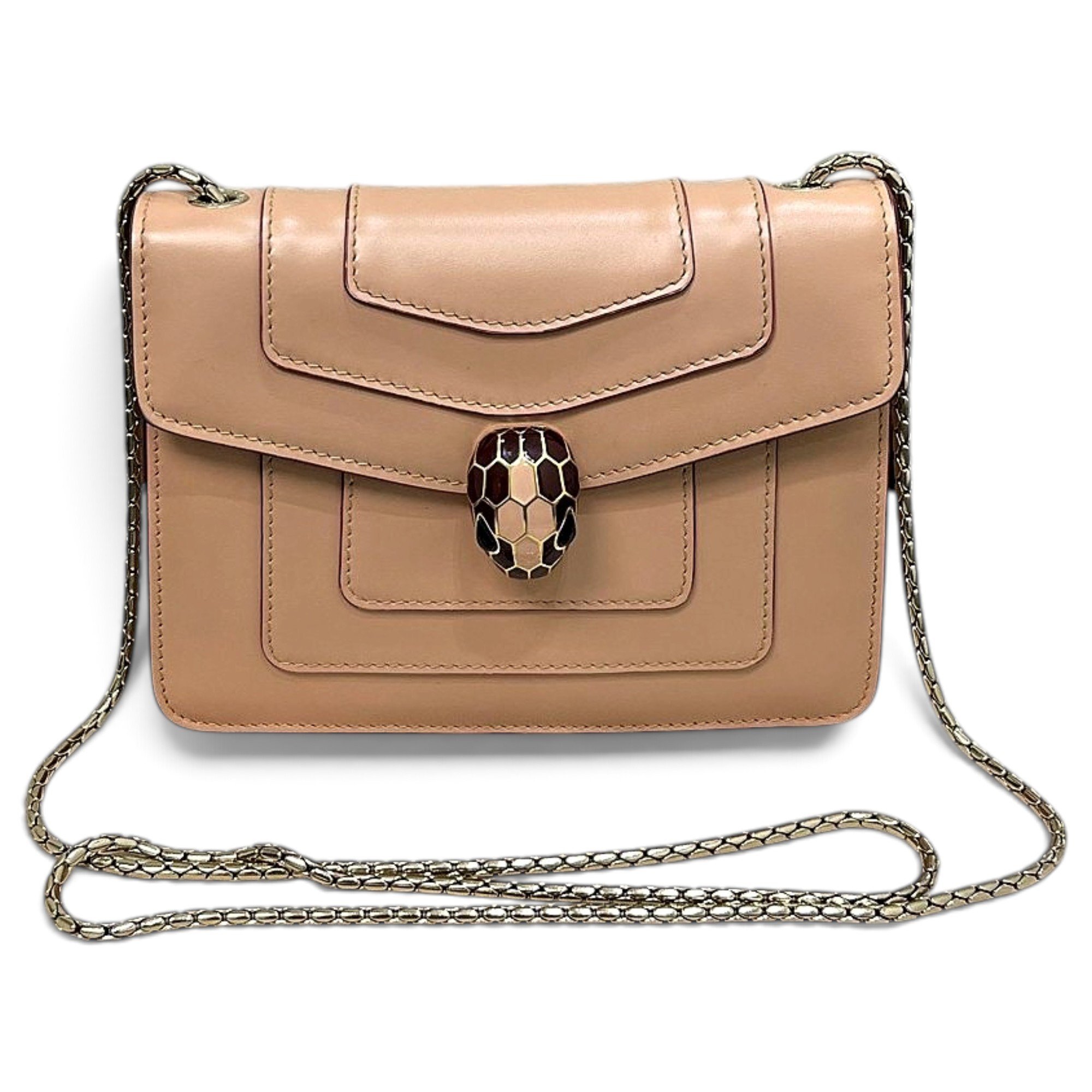 Serpenti leather handbag
