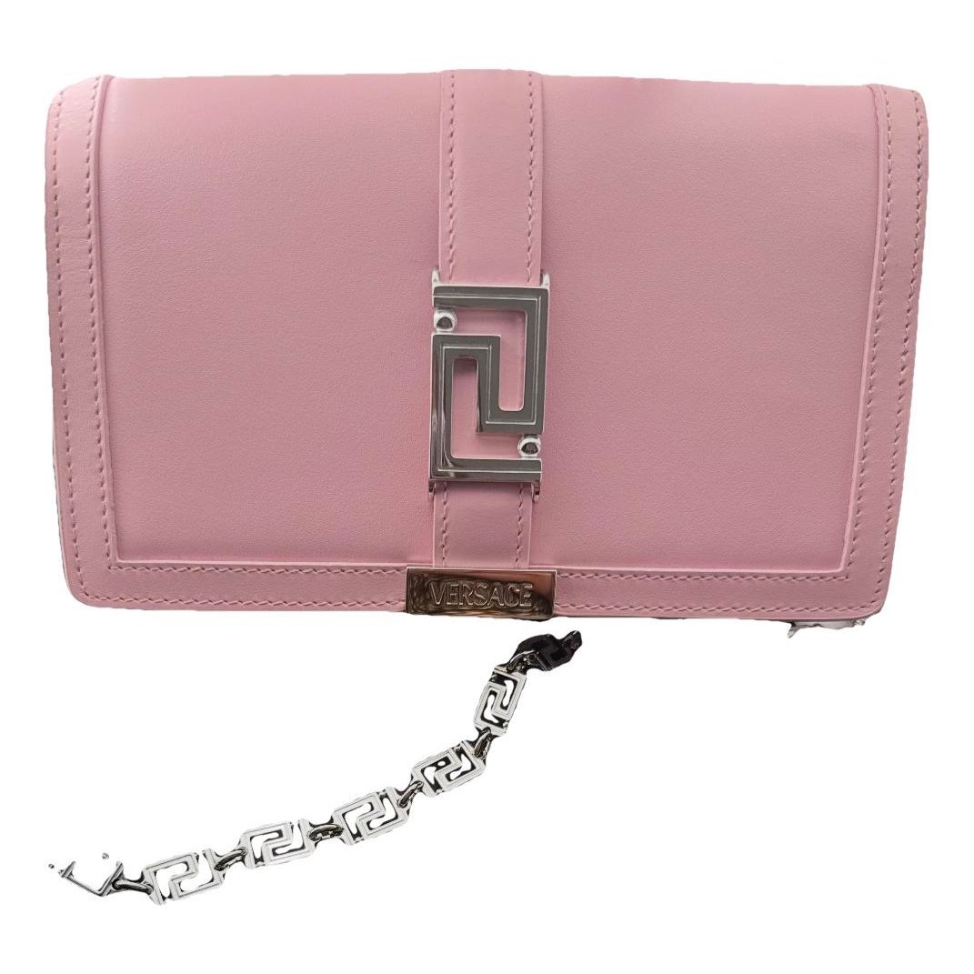 Leather clutch bag