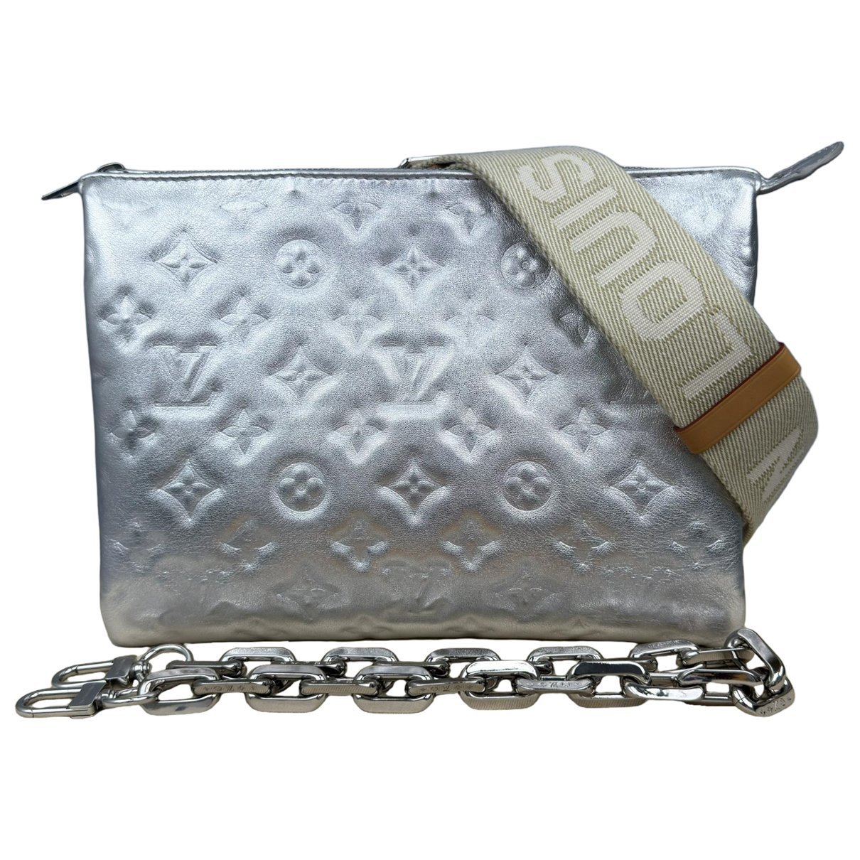 Coussin leather handbag