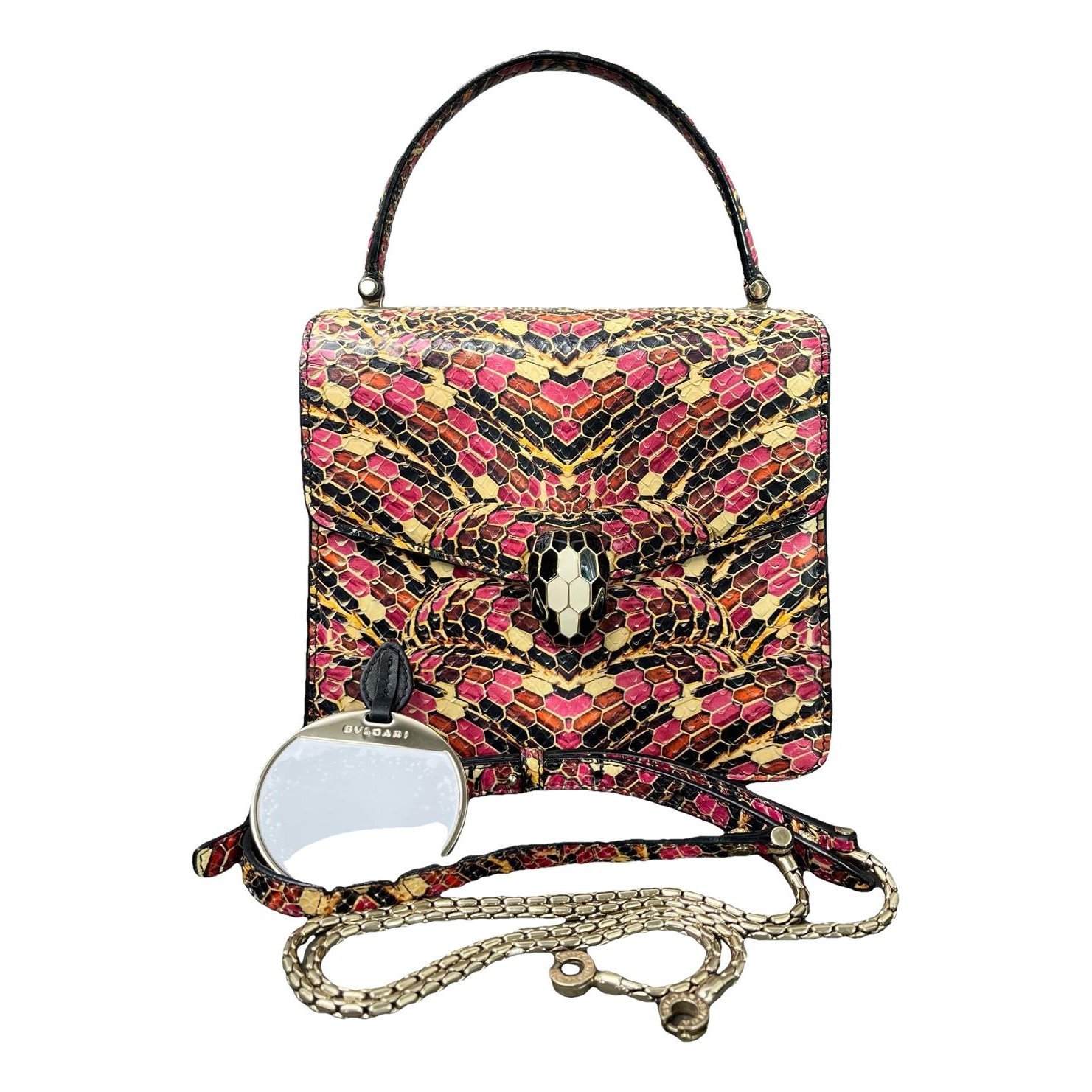 Serpenti leather handbag