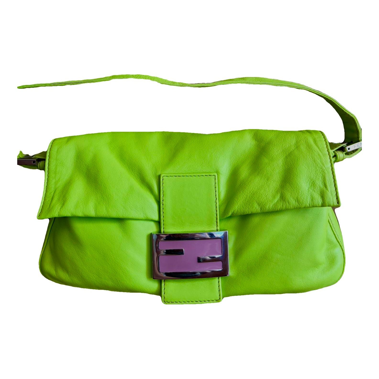 Baguette leather handbag