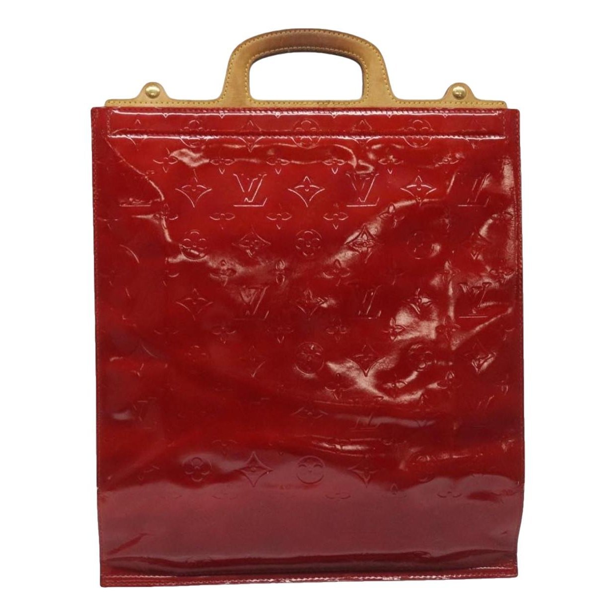 Patent leather handbag