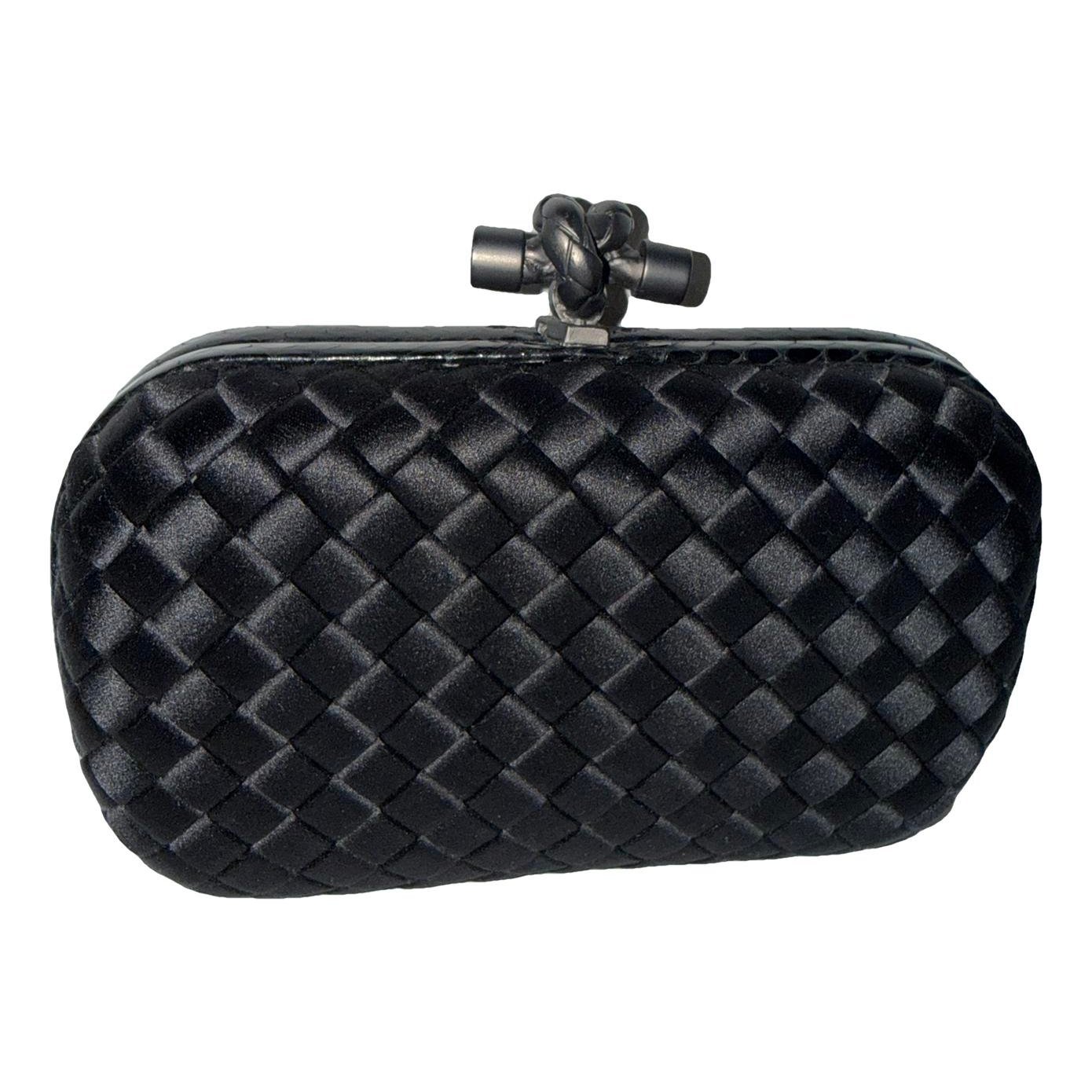 Pochette Knot silk clutch bag