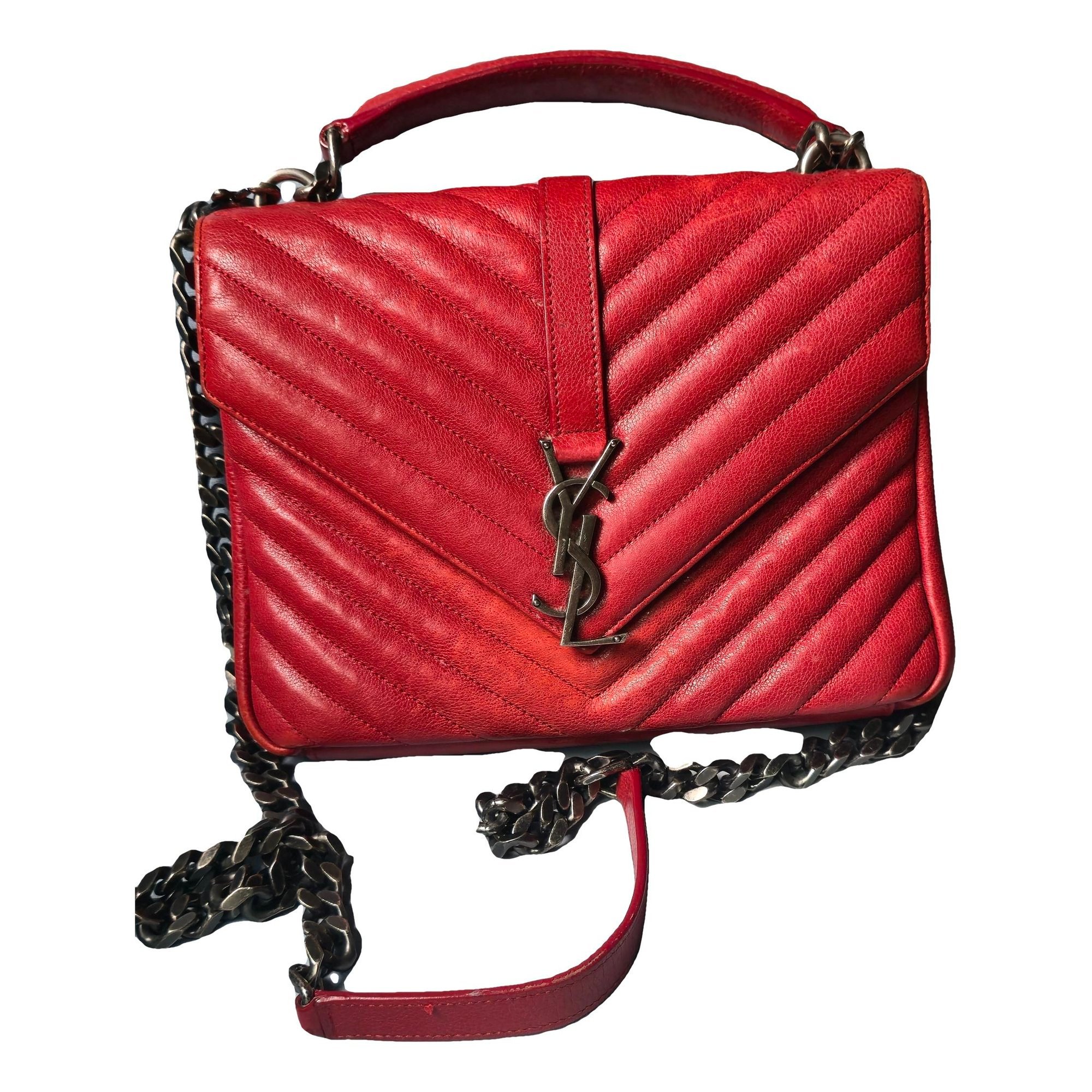 Collége monogramme leather handbag