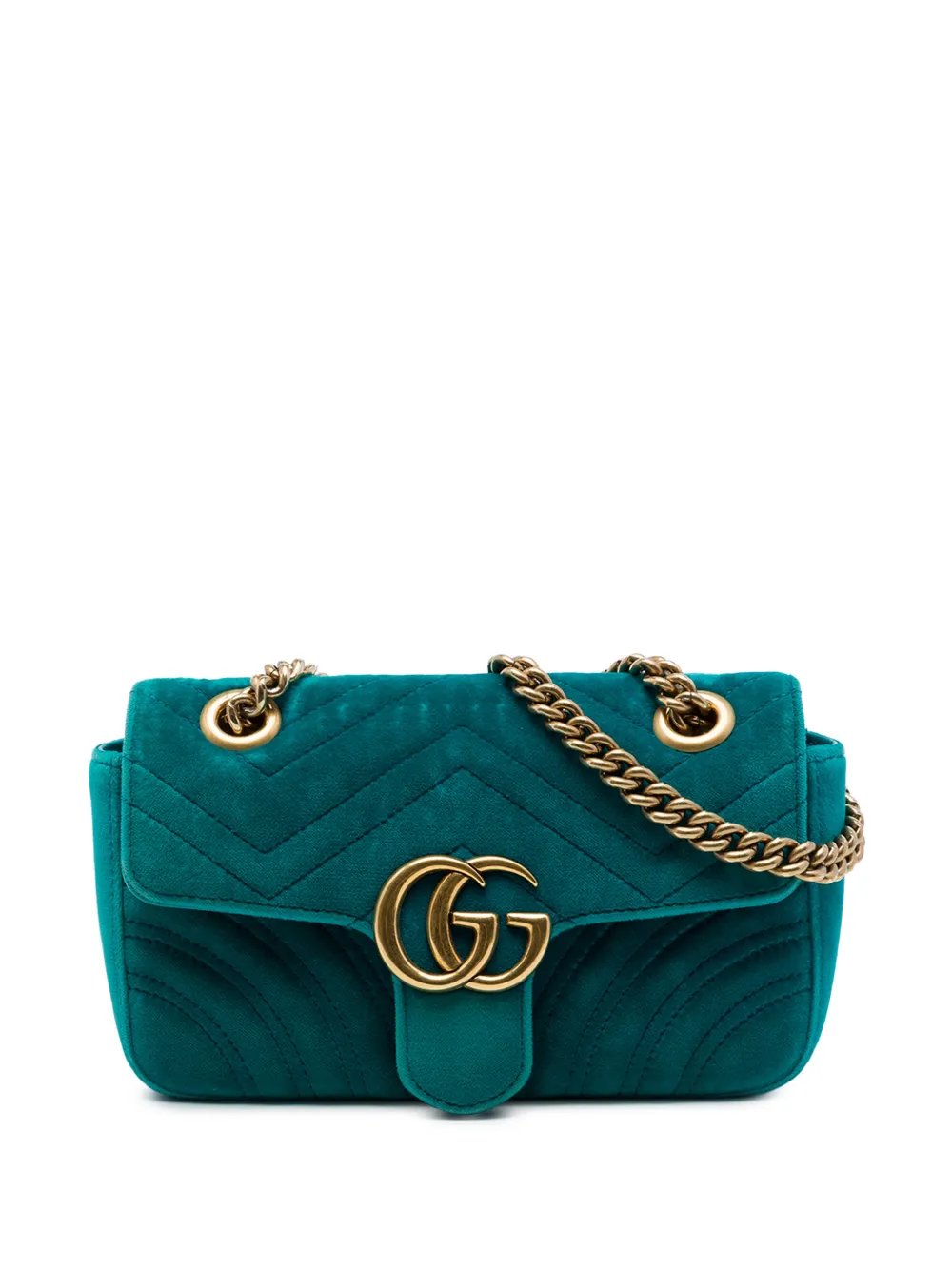 2016-2026 Small GG Marmont Matelasse Velvet shoulder bag