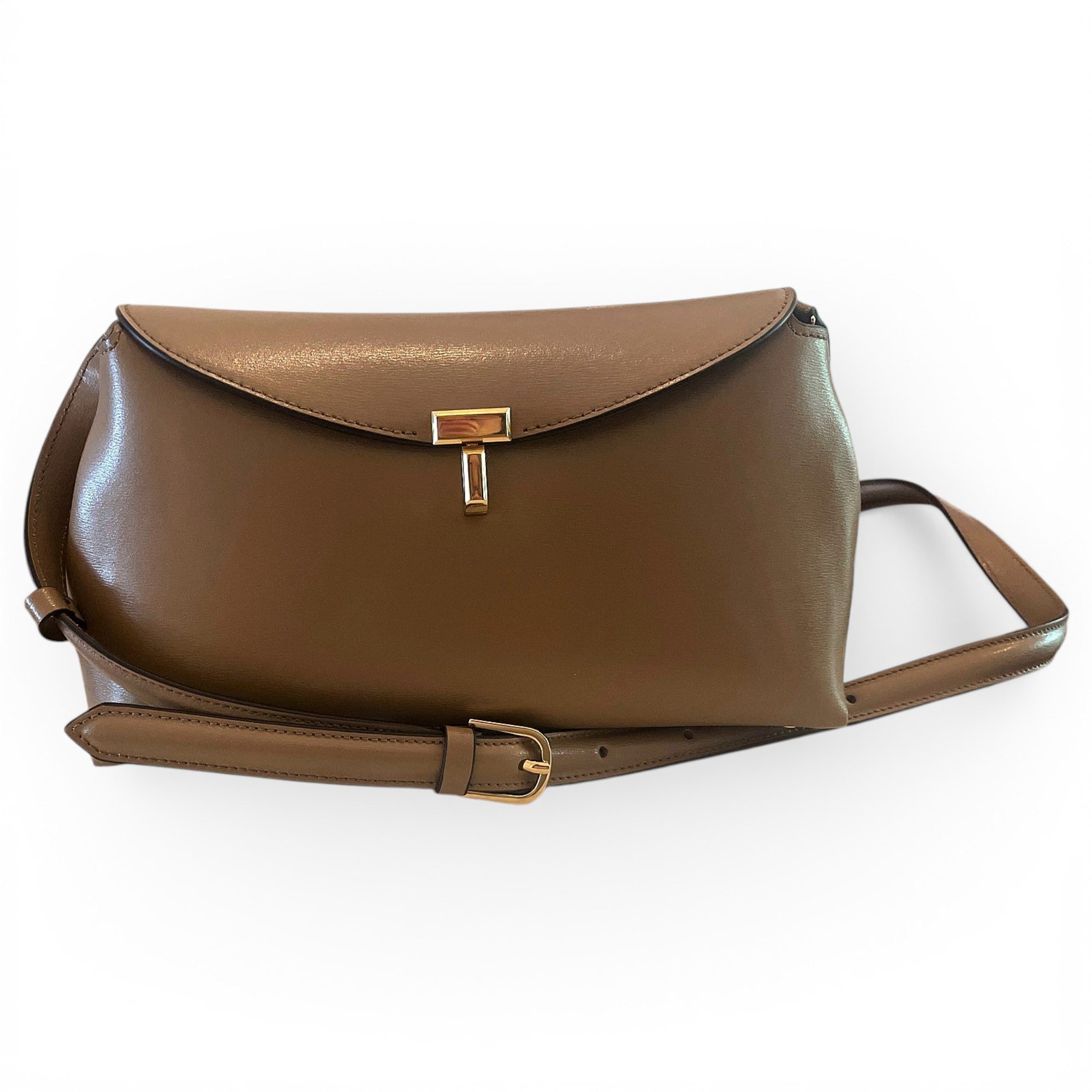 Toteme T-Lock leather handbag