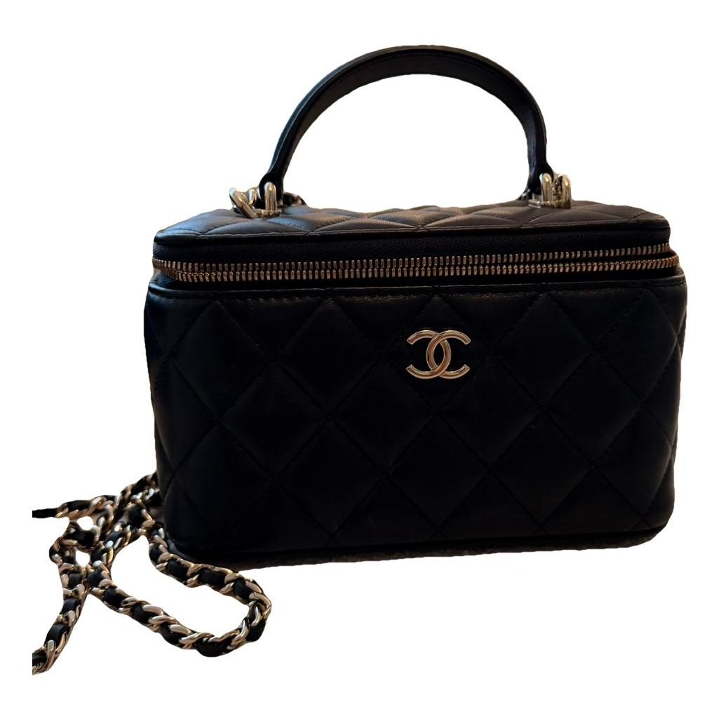 Vanity leather handbag