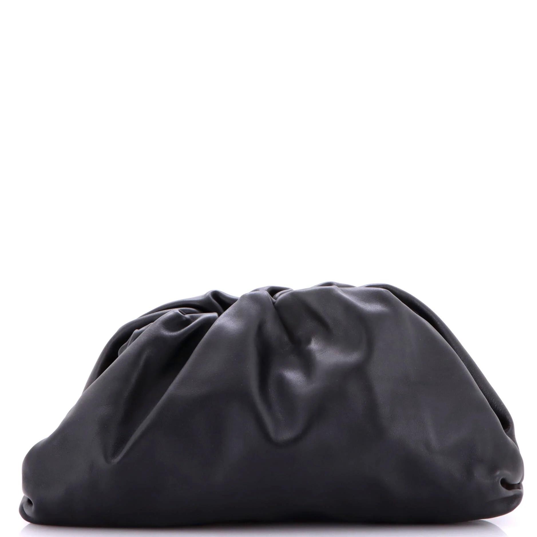 Leather clutch bag