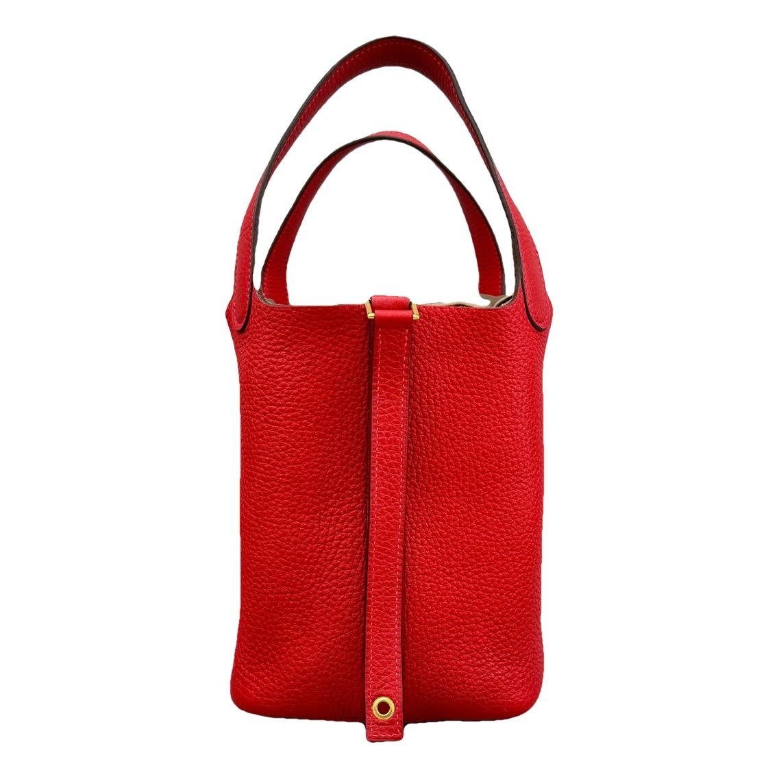 Picotin leather handbag