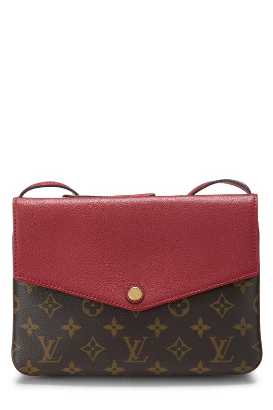Red Monogram Canvas Twice
