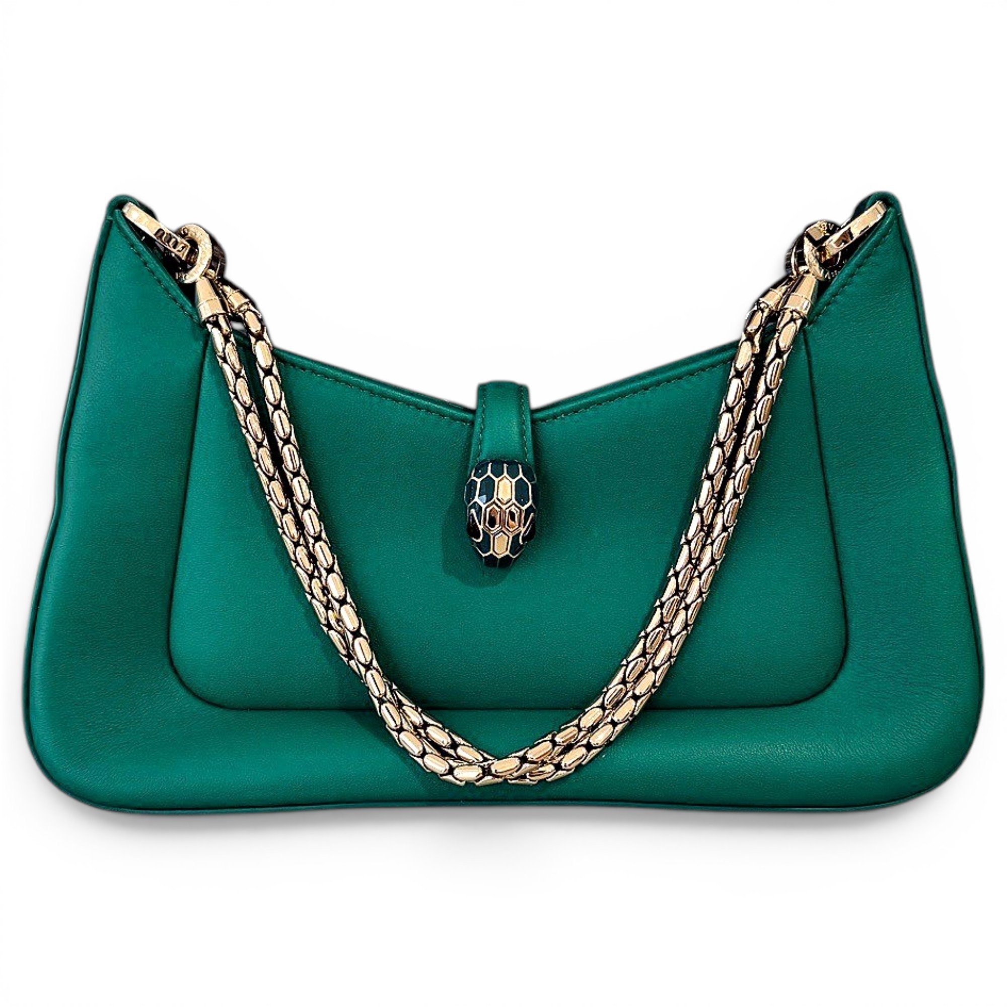 Serpenti leather handbag