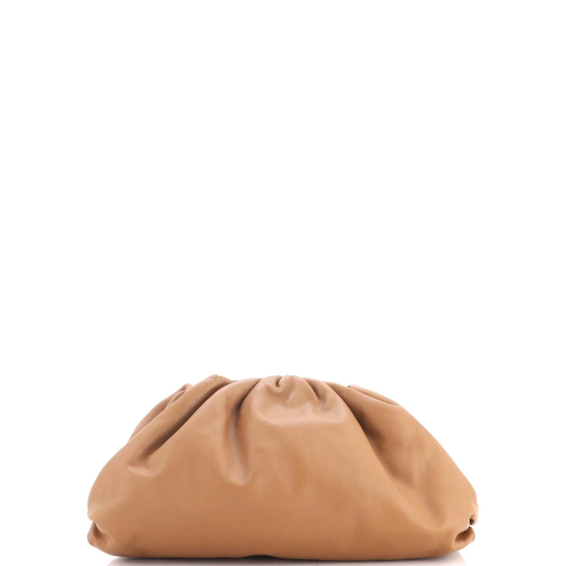 Leather clutch bag