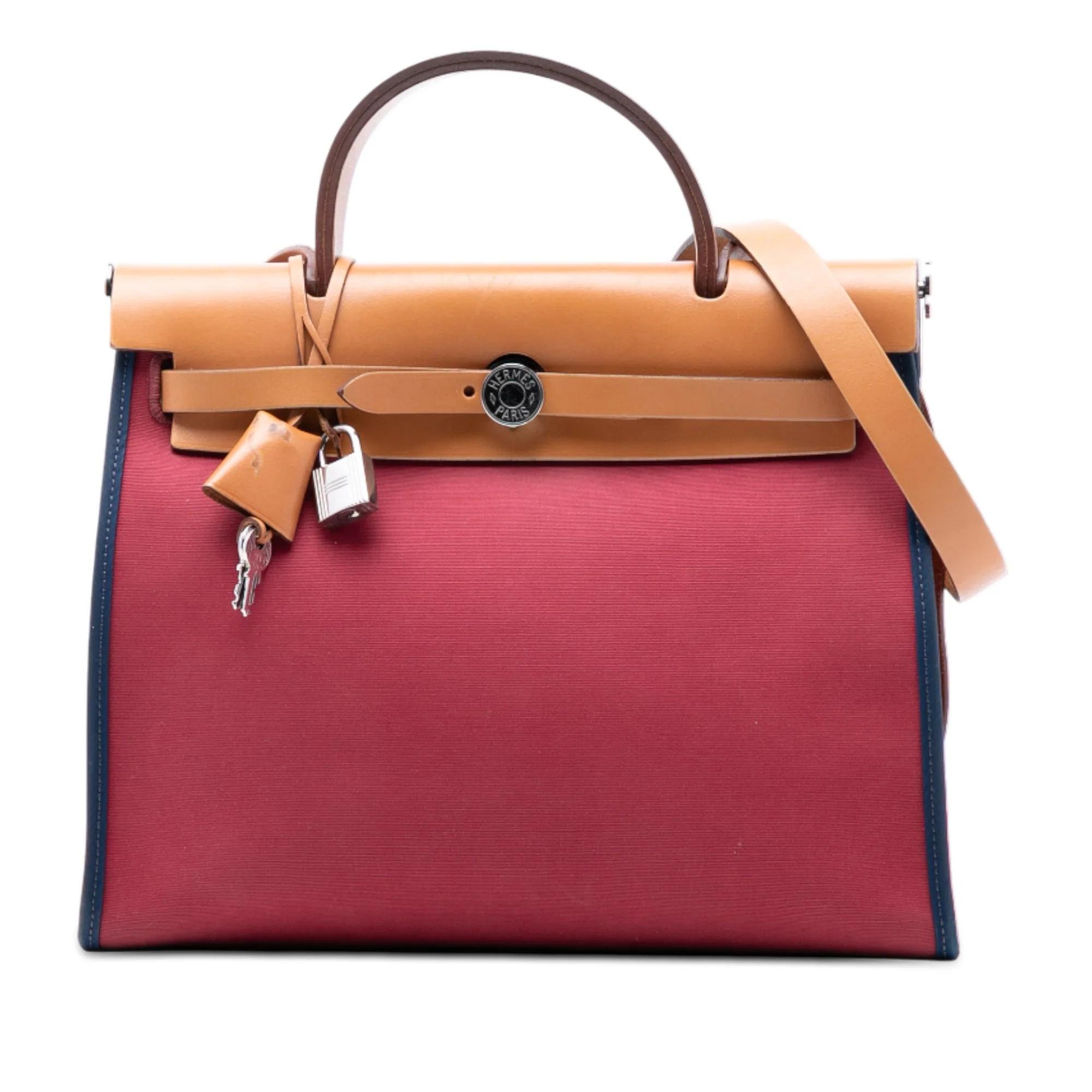 Hermes Herbag leather satchel