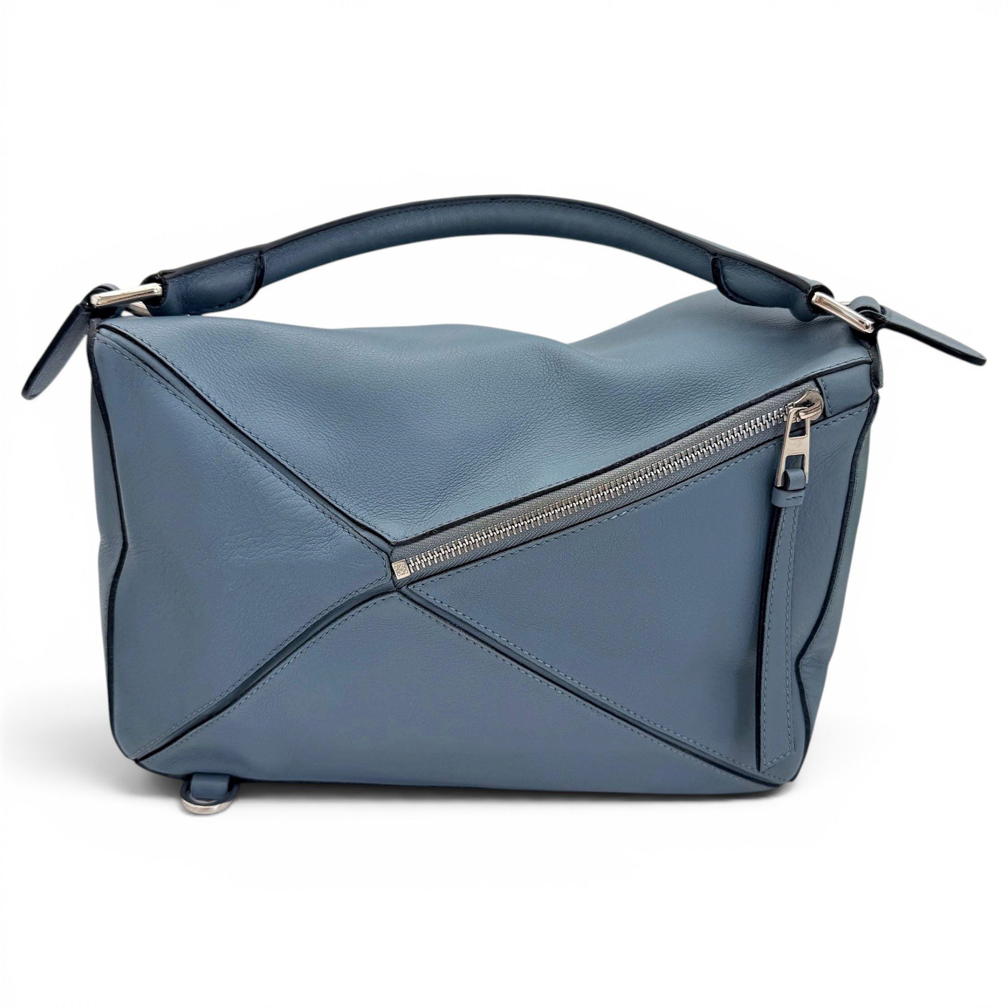 Puzzle leather handbag