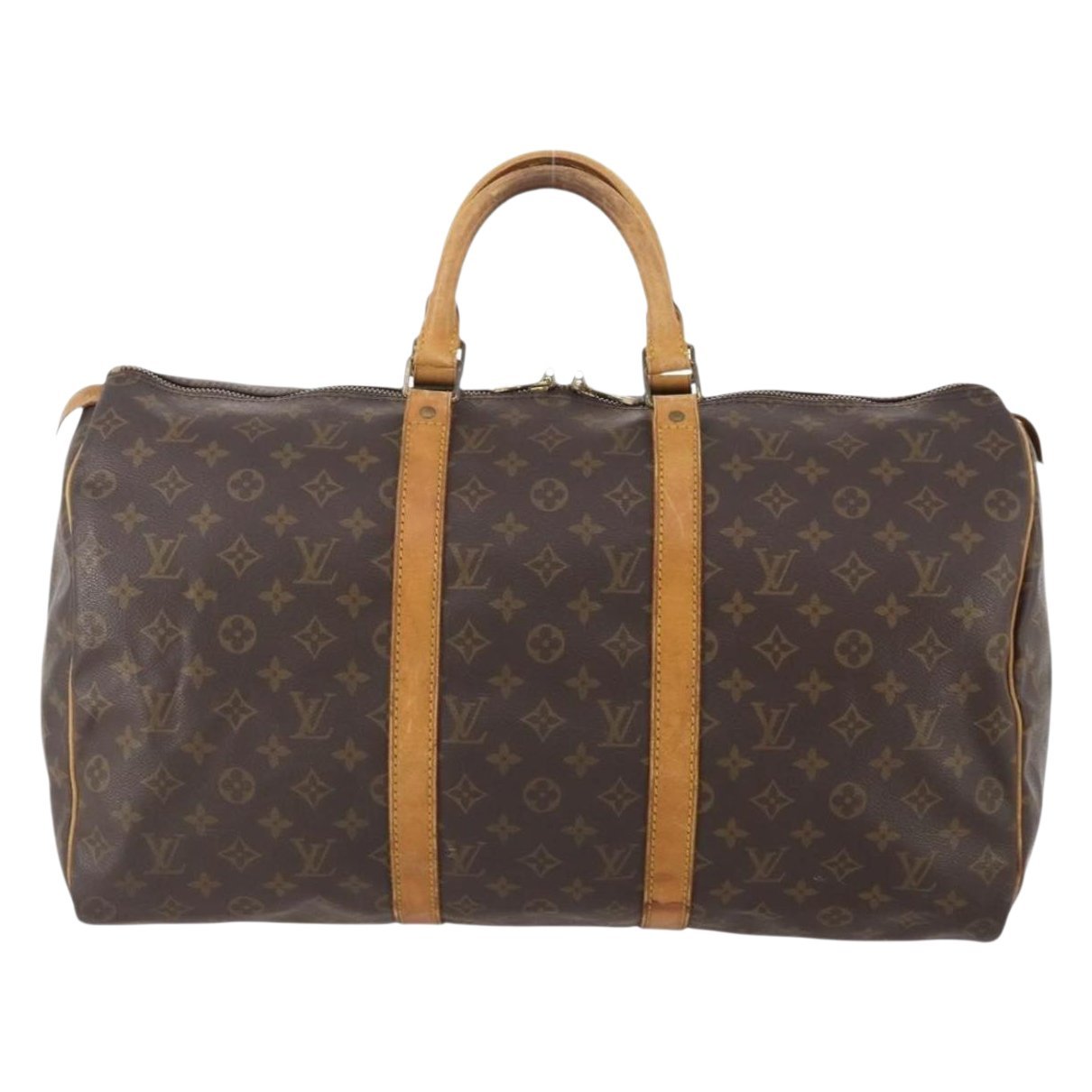 Keepall leather travel bag