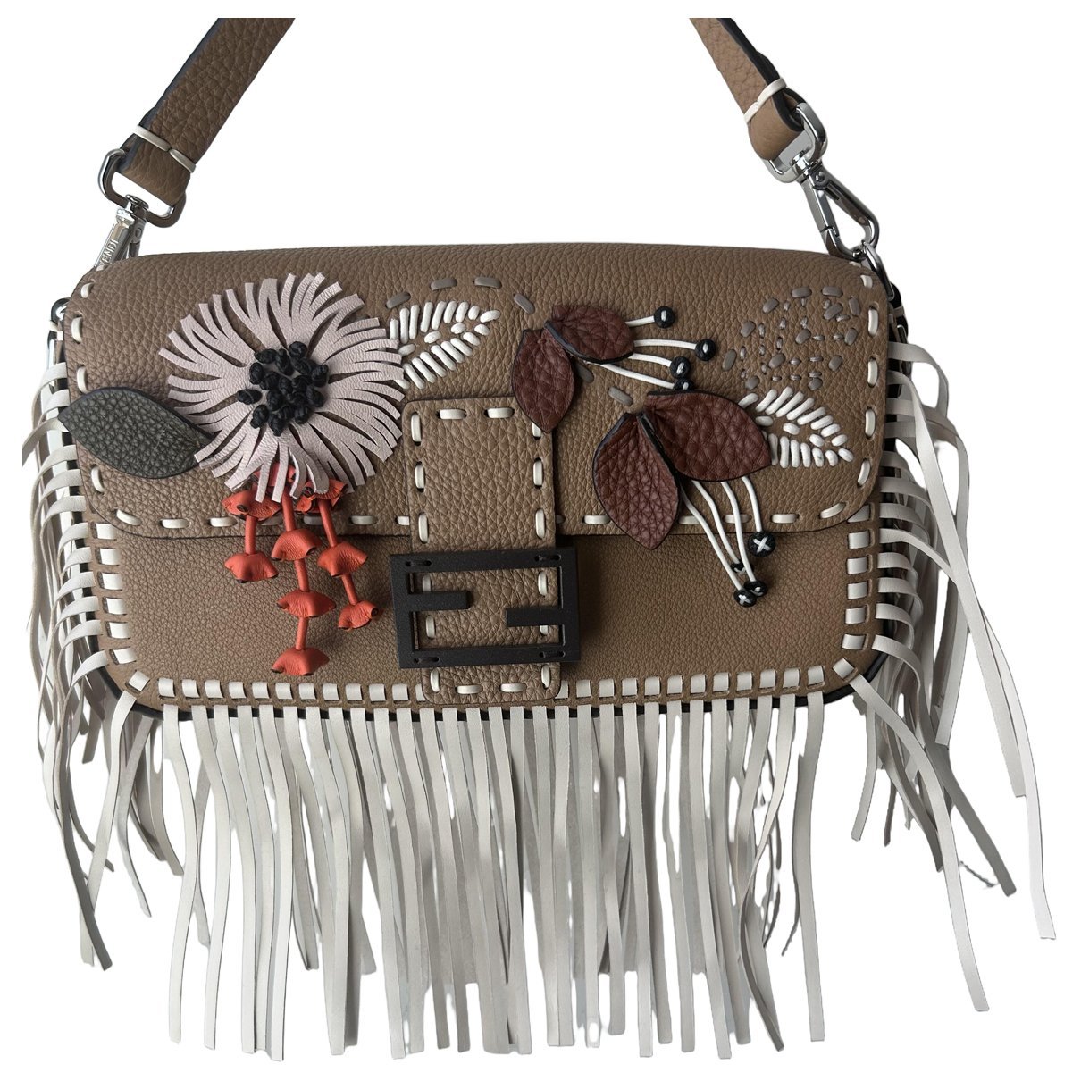 Baguette leather handbag