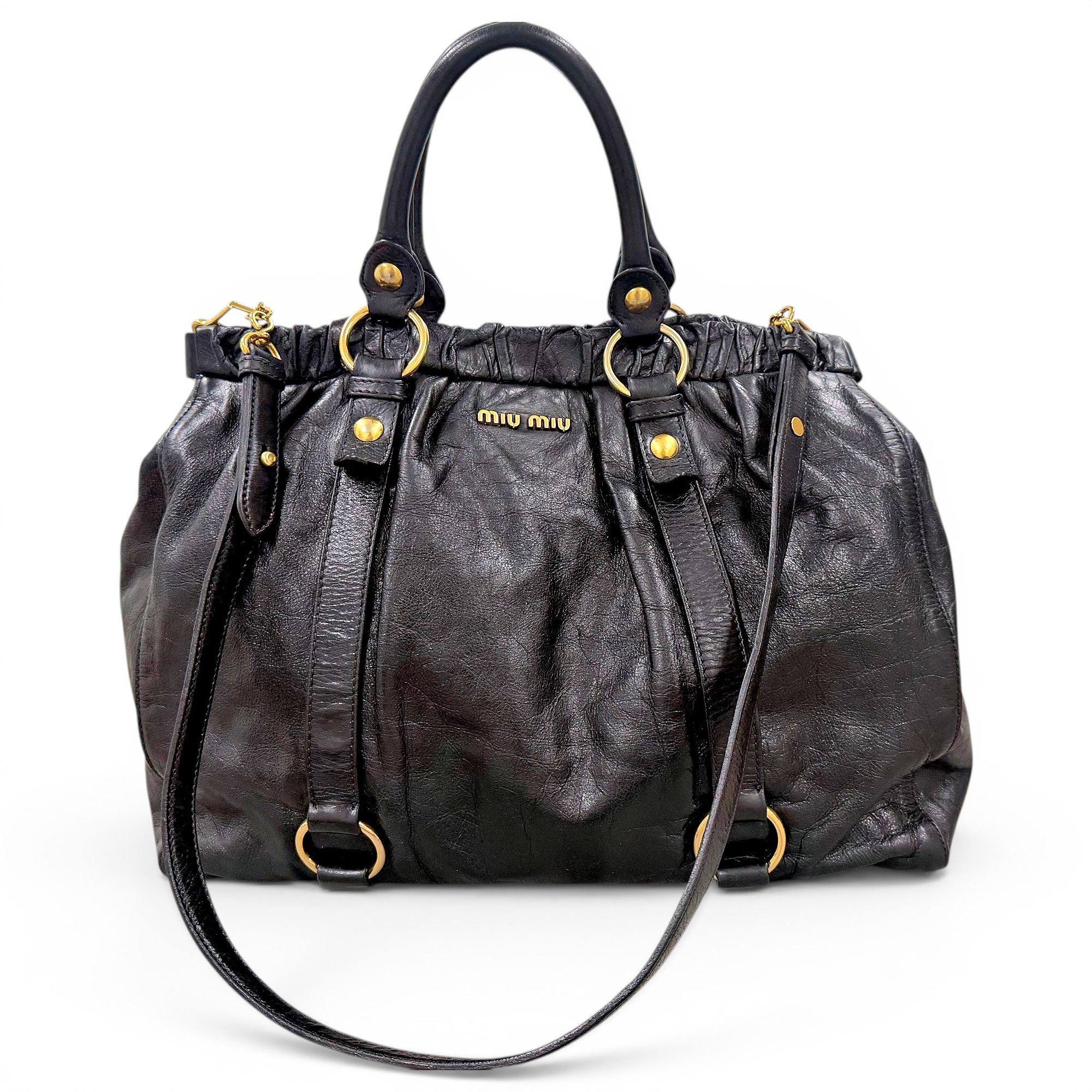 Vitello leather handbag