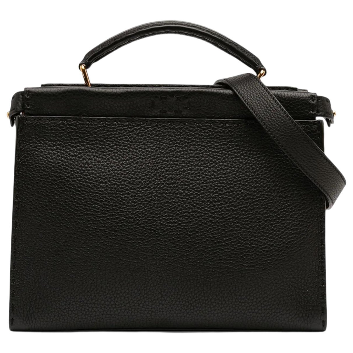 Peekaboo leather satchel