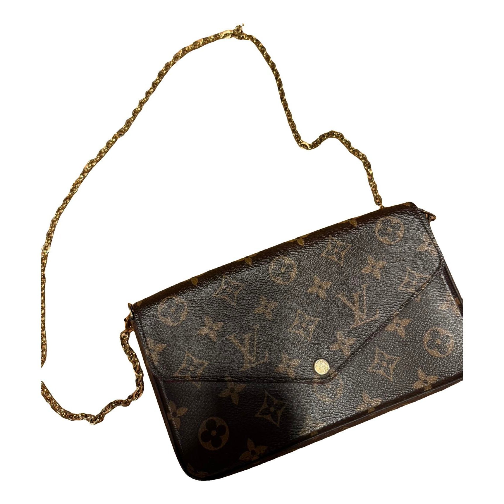 Leather clutch bag