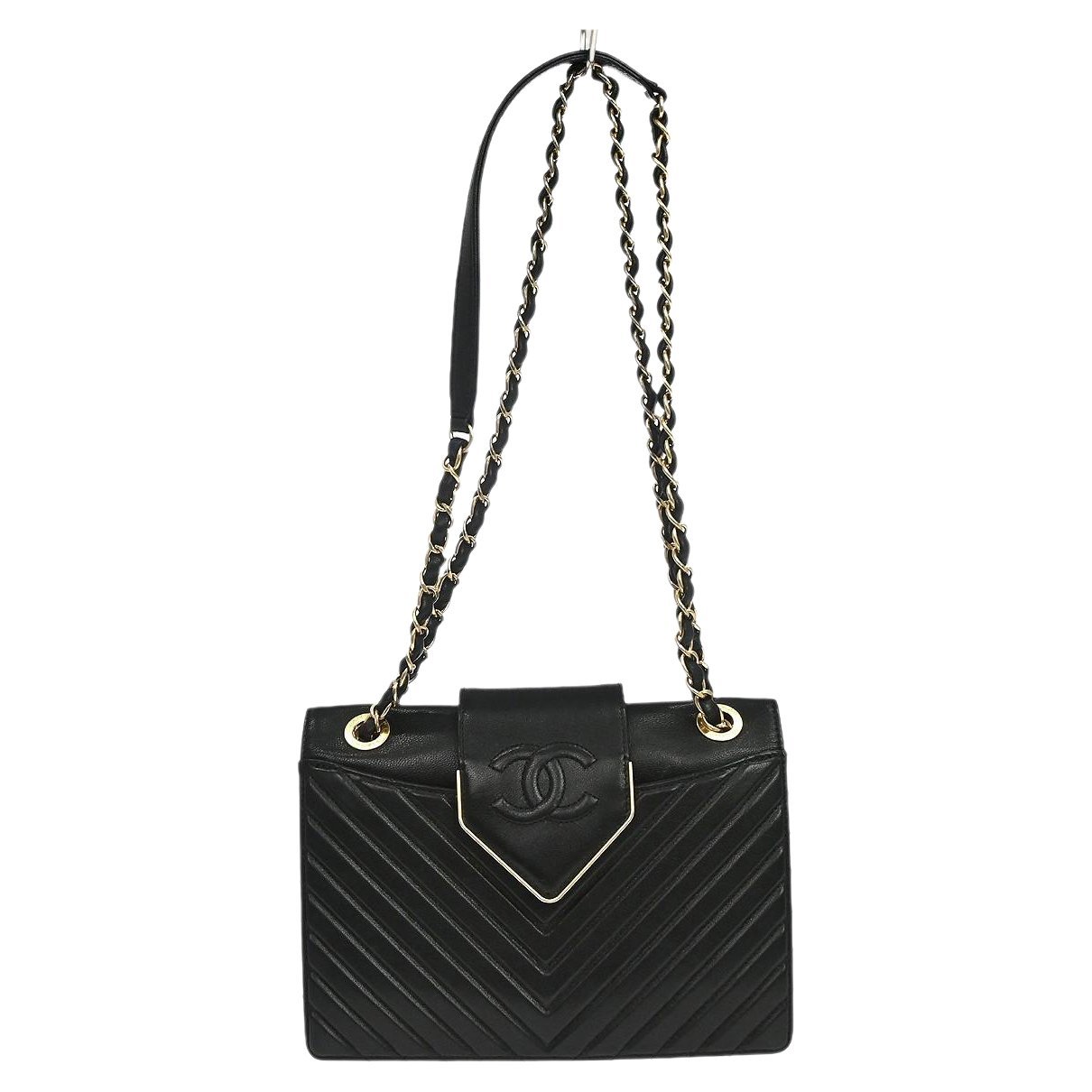 Trendy CC Flap leather handbag