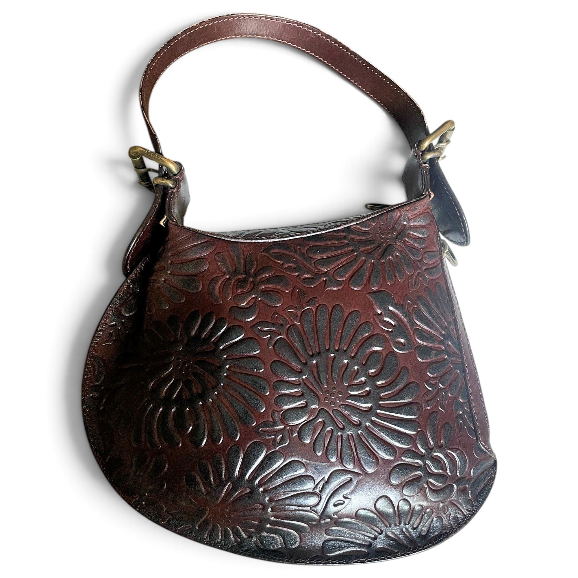 Oyster leather handbag