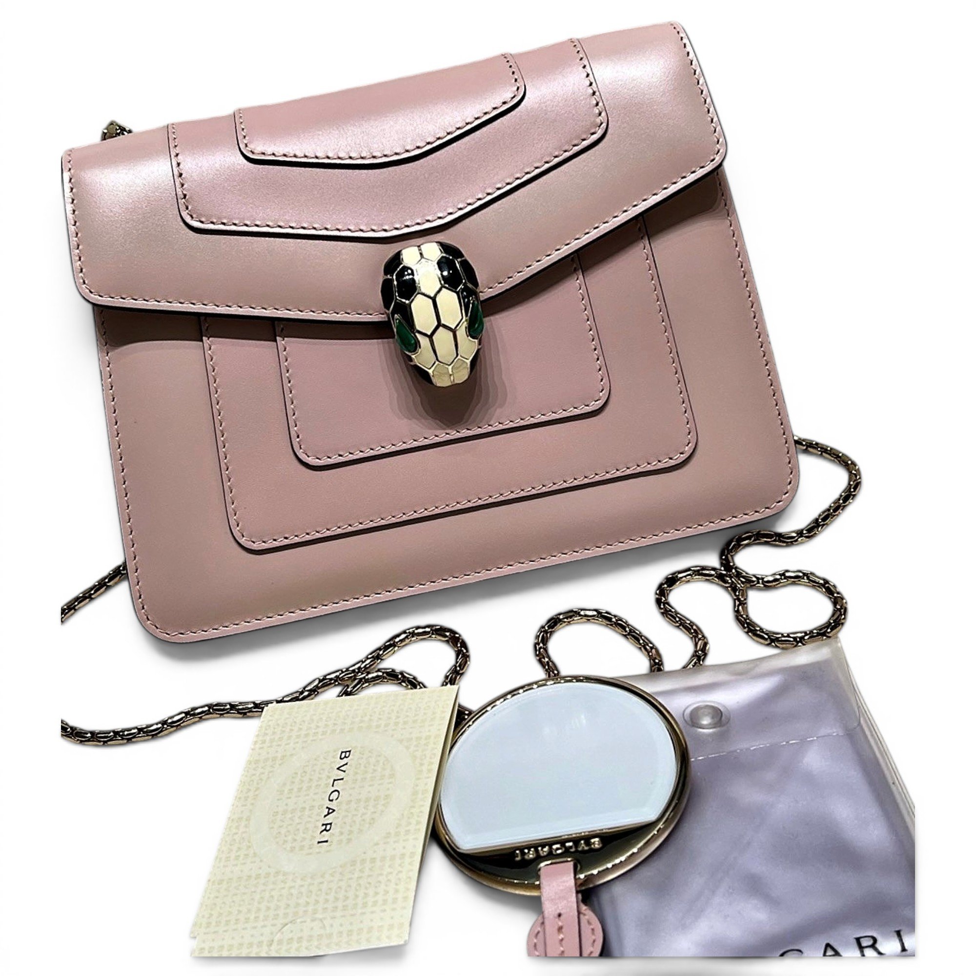Bvlgari Serpenti leather handbag