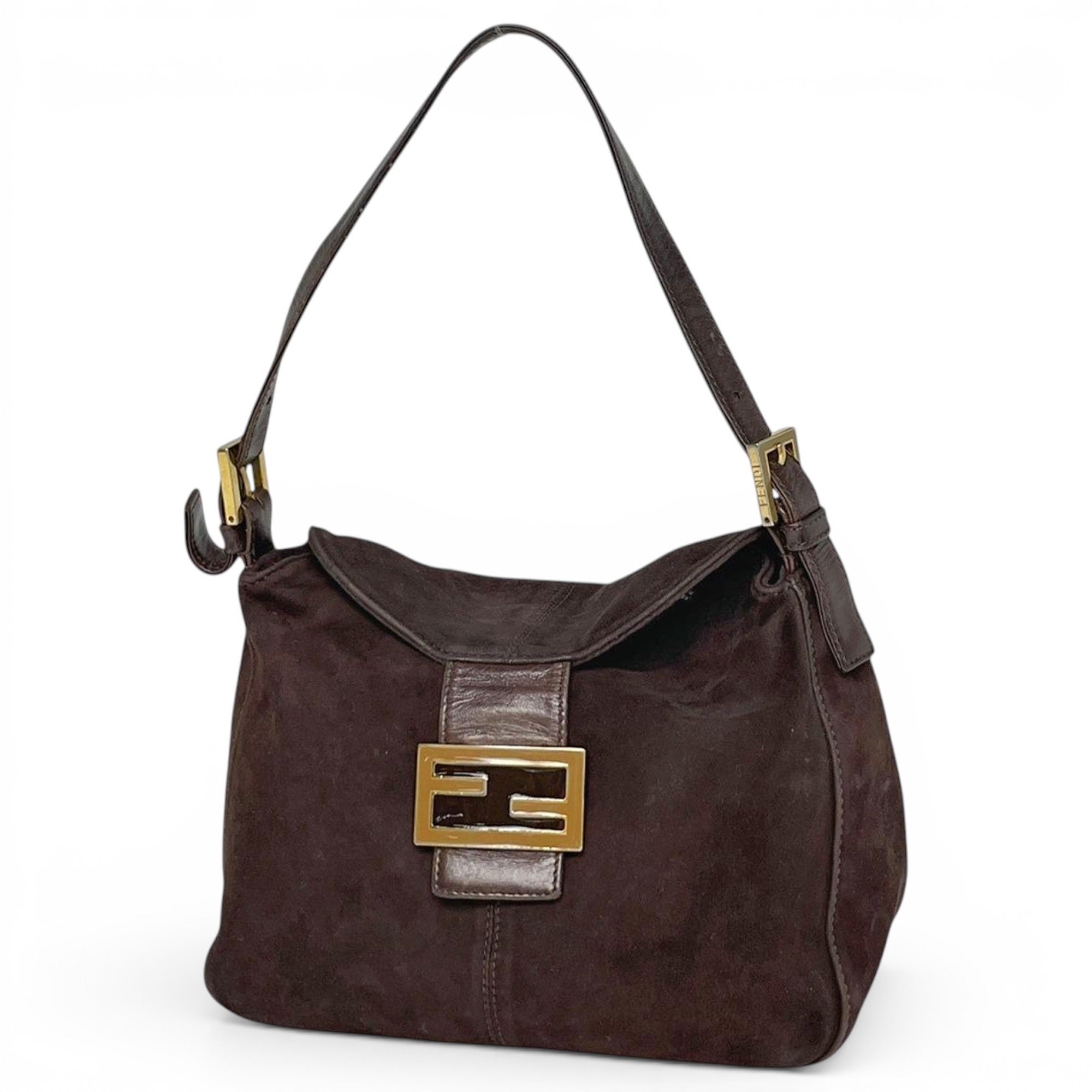 Pocket leather handbag