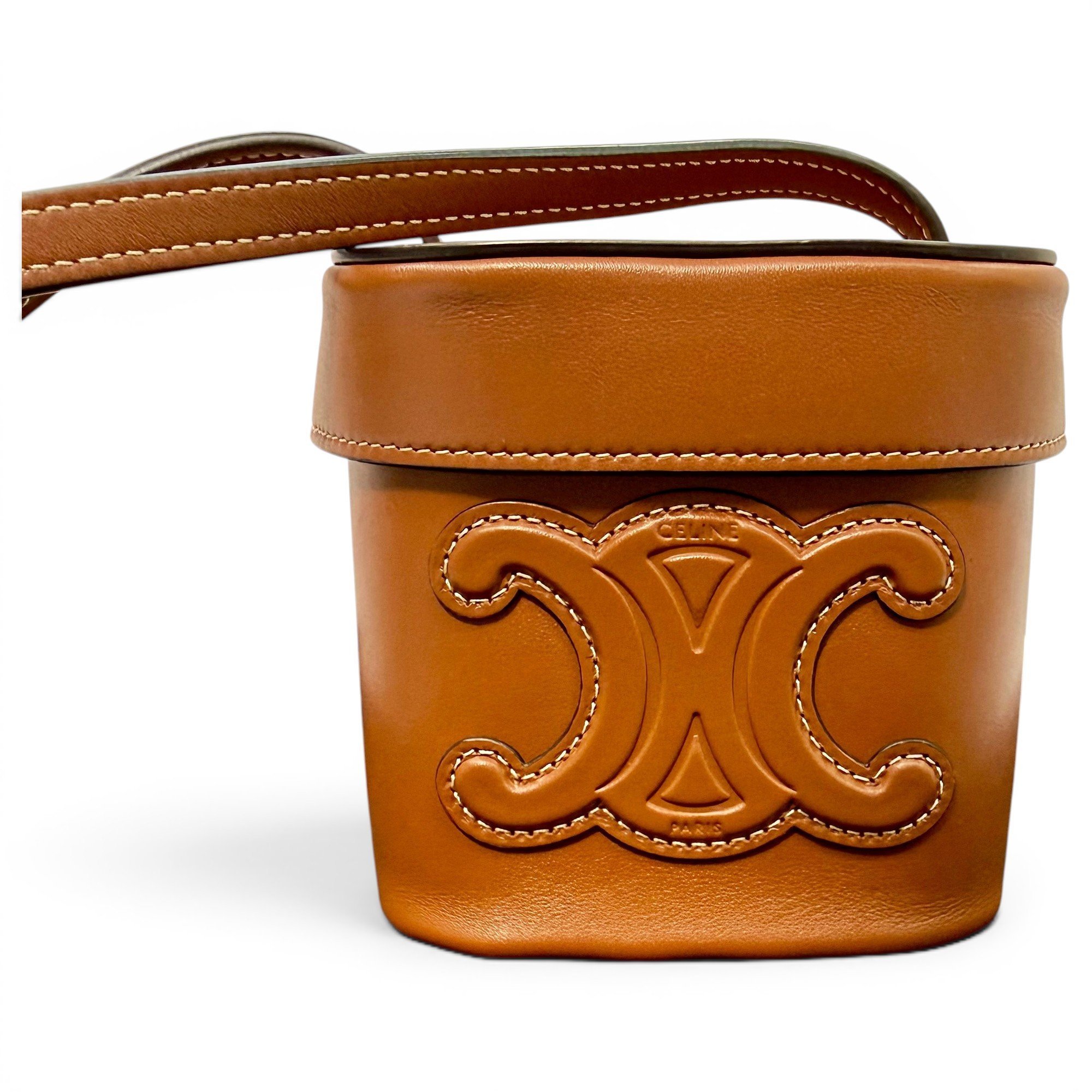 Triomphe leather handbag