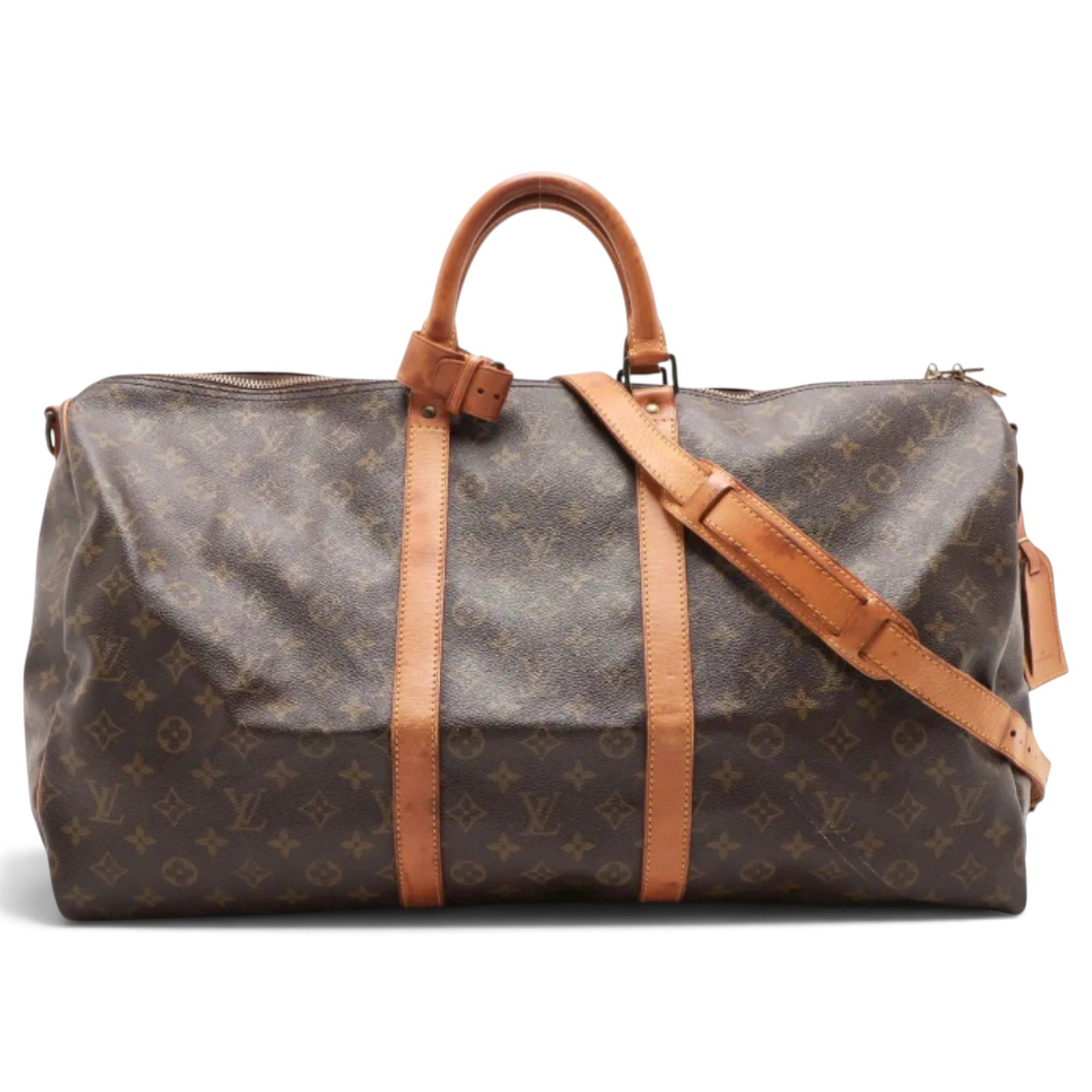 Keepall leather travel bag