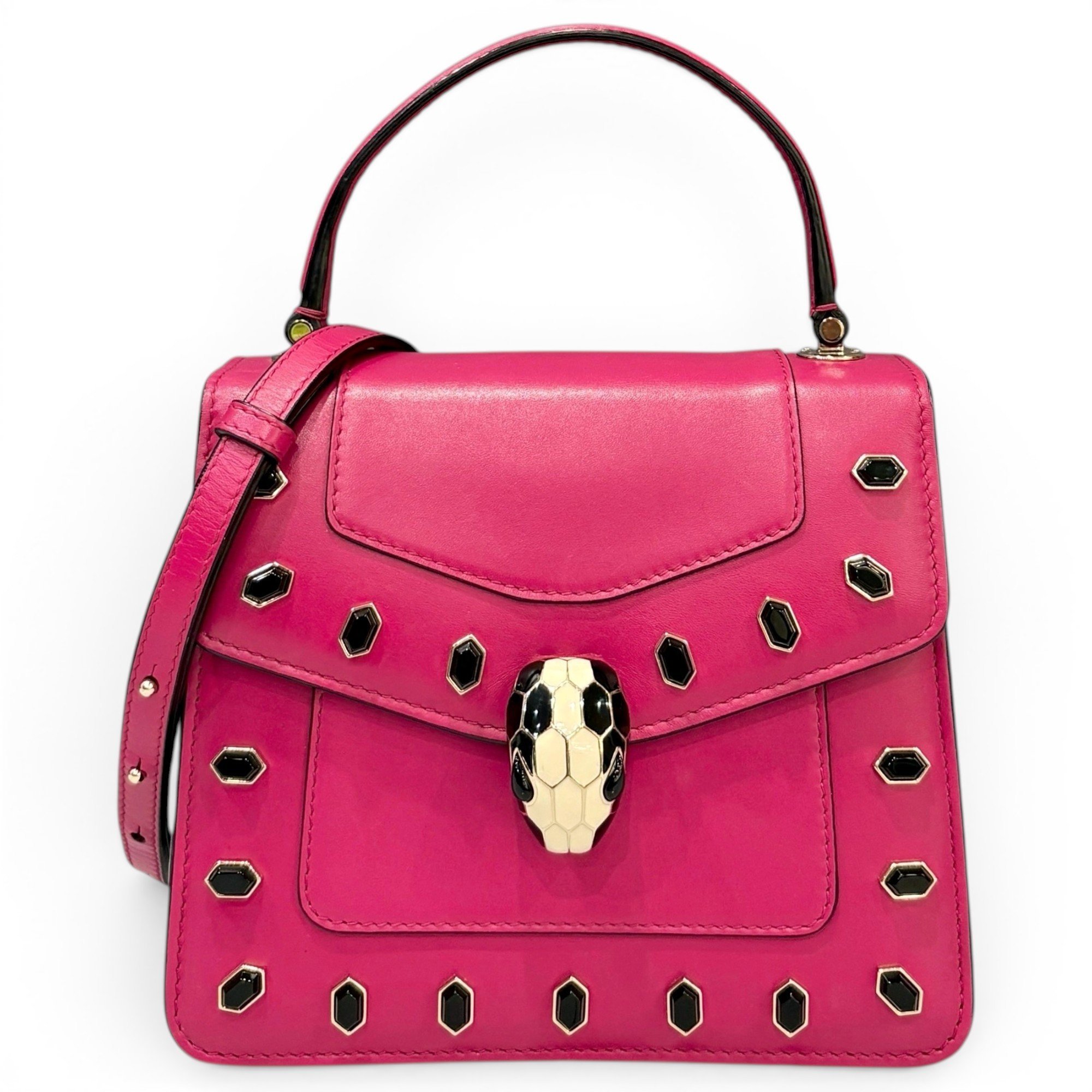 Serpenti pony-style calfskin handbag