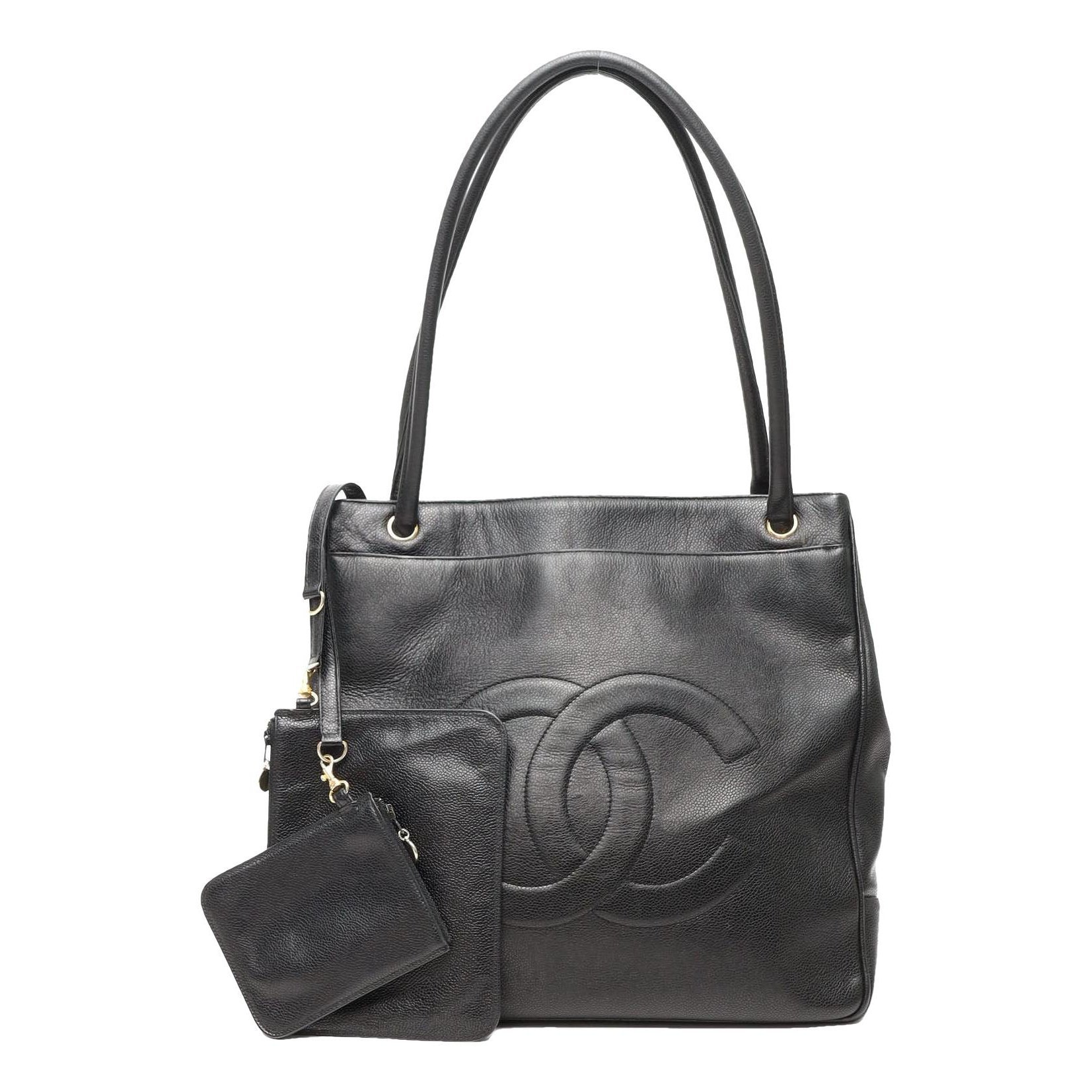 Trendy CC leather tote