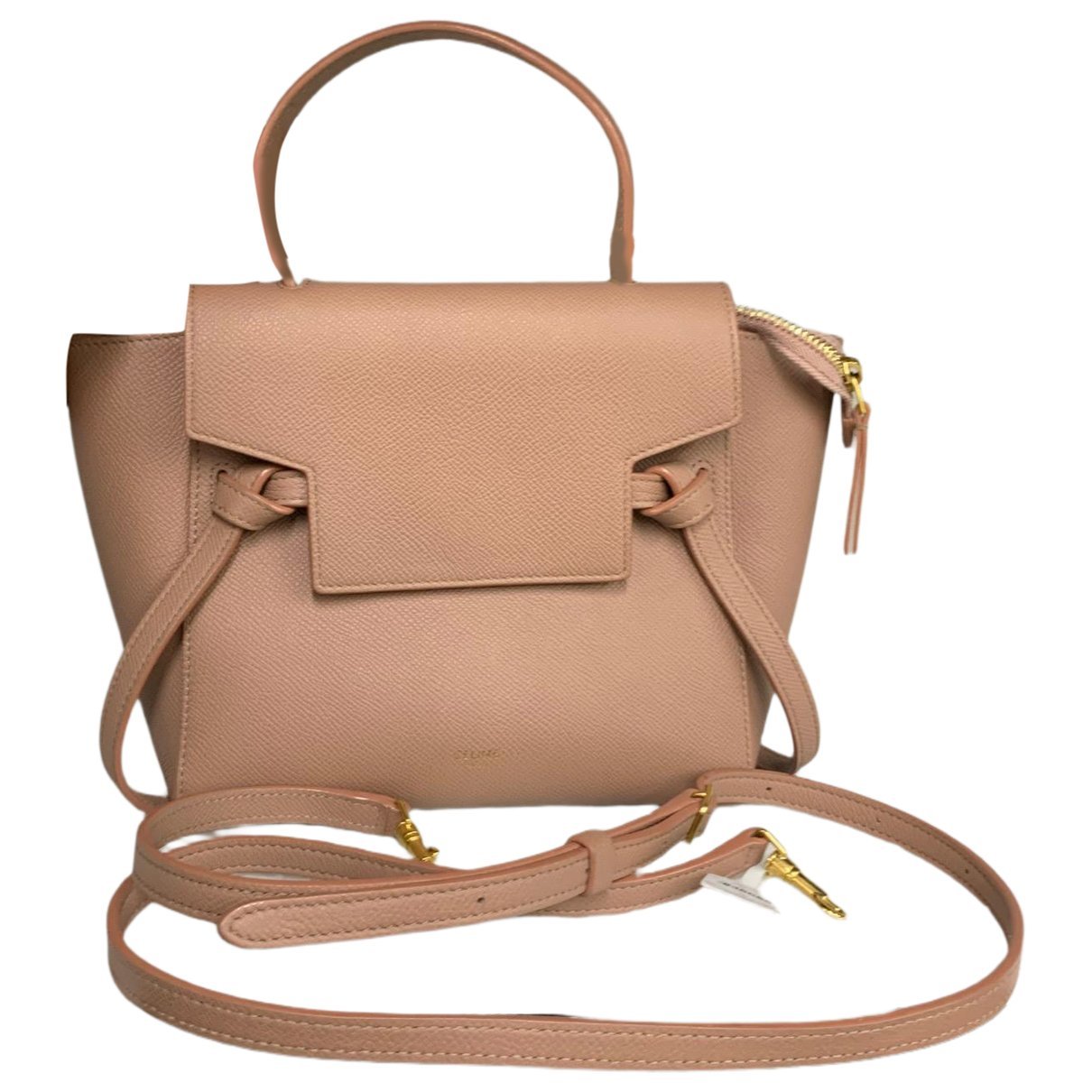 Belt leather handbag