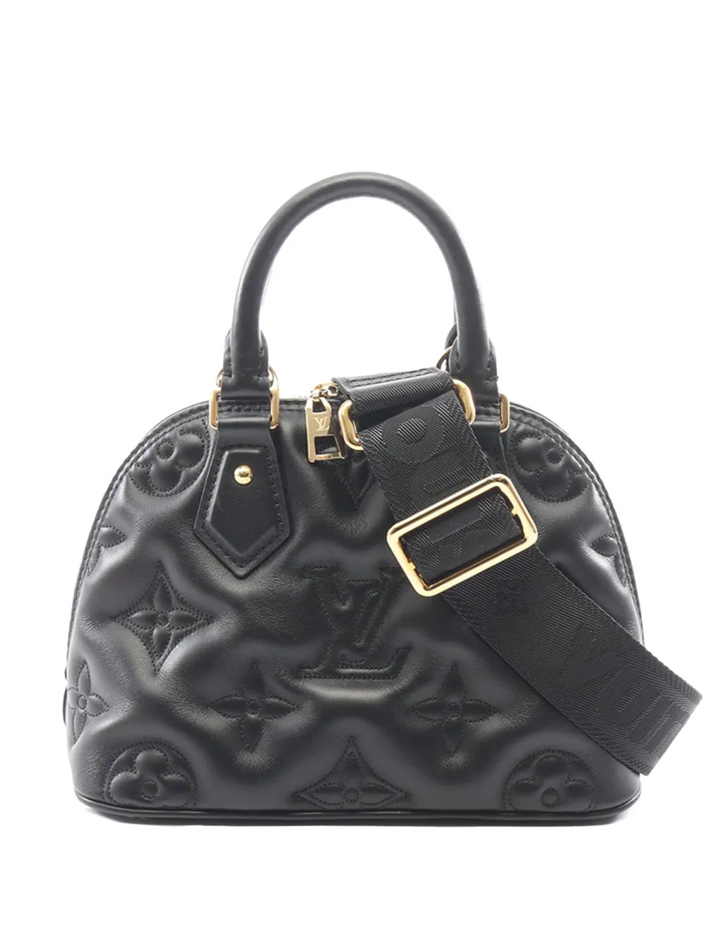 2021-2026 Monogram Calfskin Bubblegram Alma BB satchel