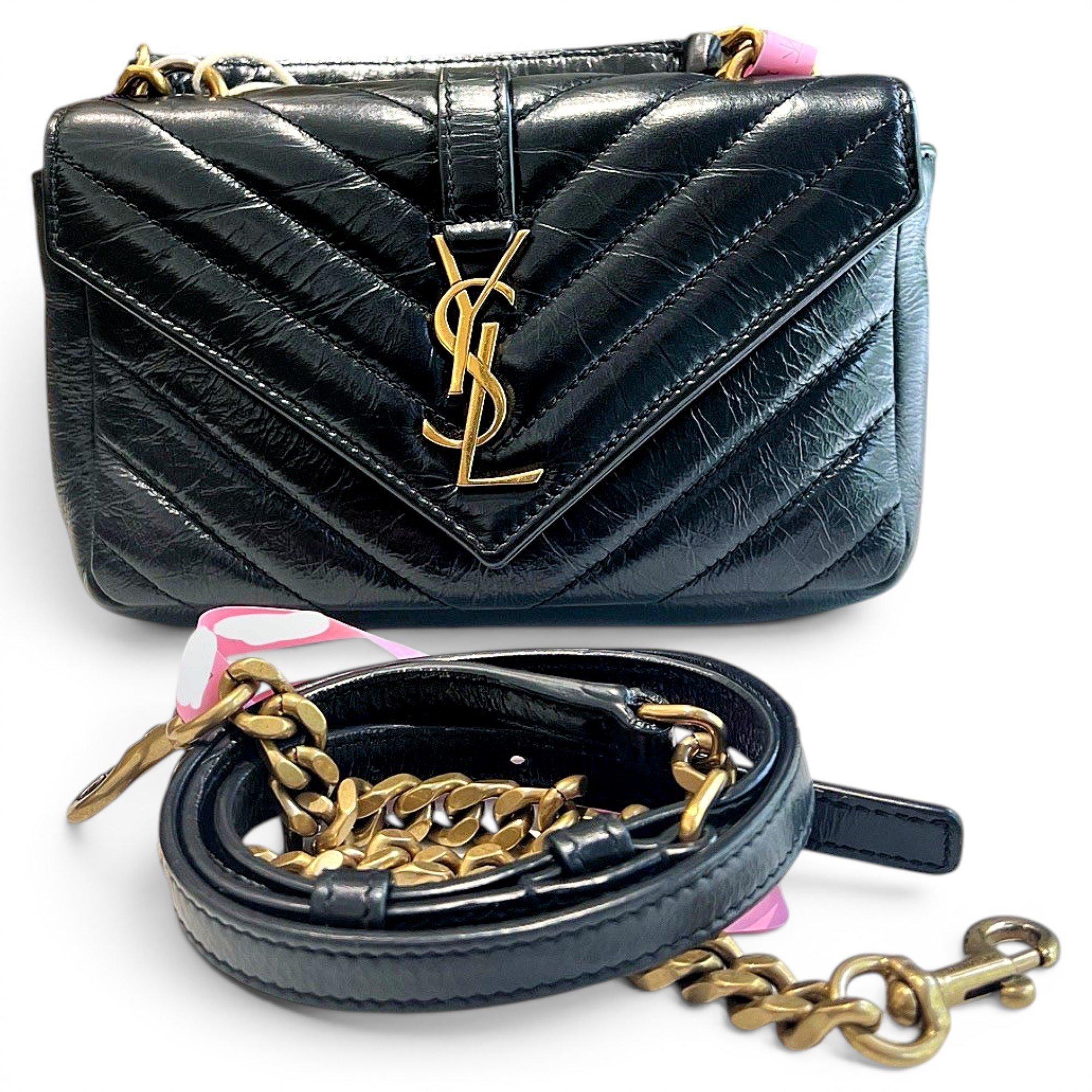 Collége monogramme leather handbag